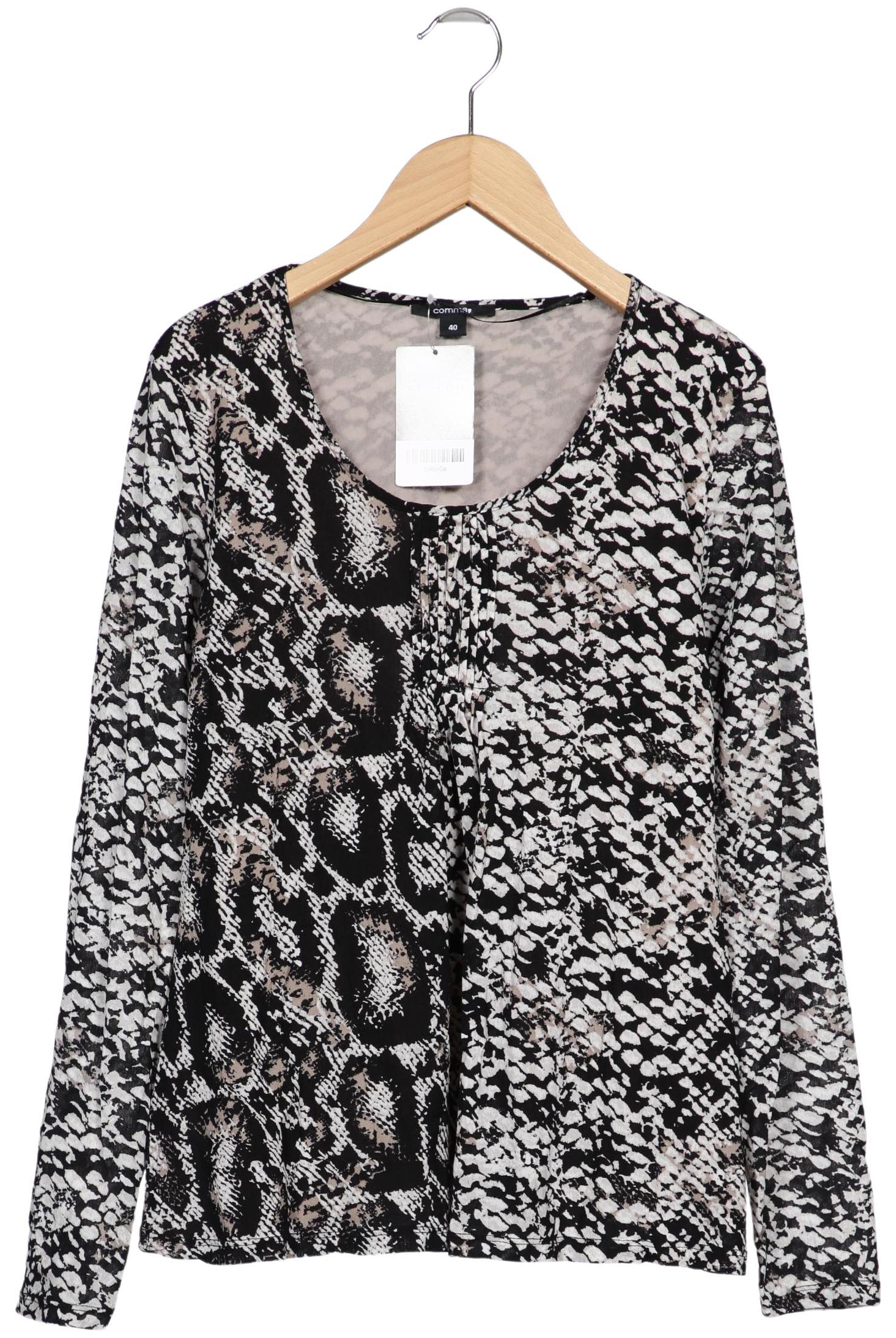 

Comma Damen Langarmshirt, mehrfarbig, Gr. 40