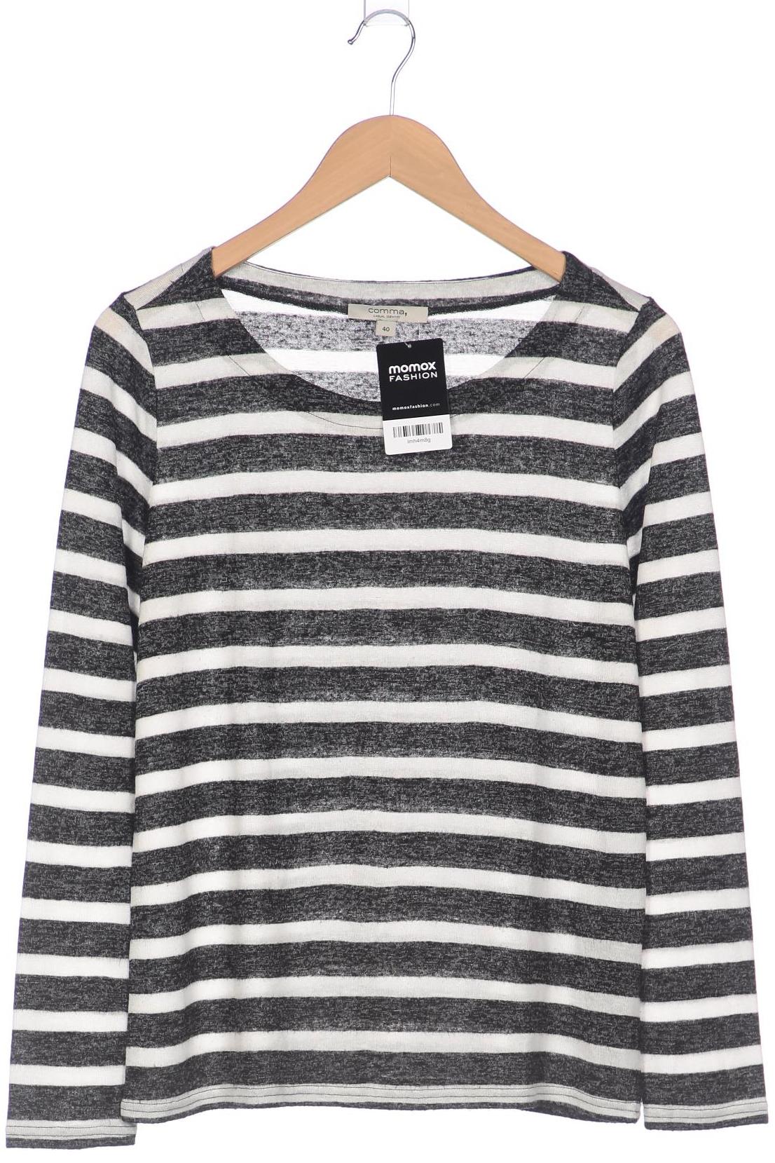 

Comma Damen Langarmshirt, schwarz, Gr. 40