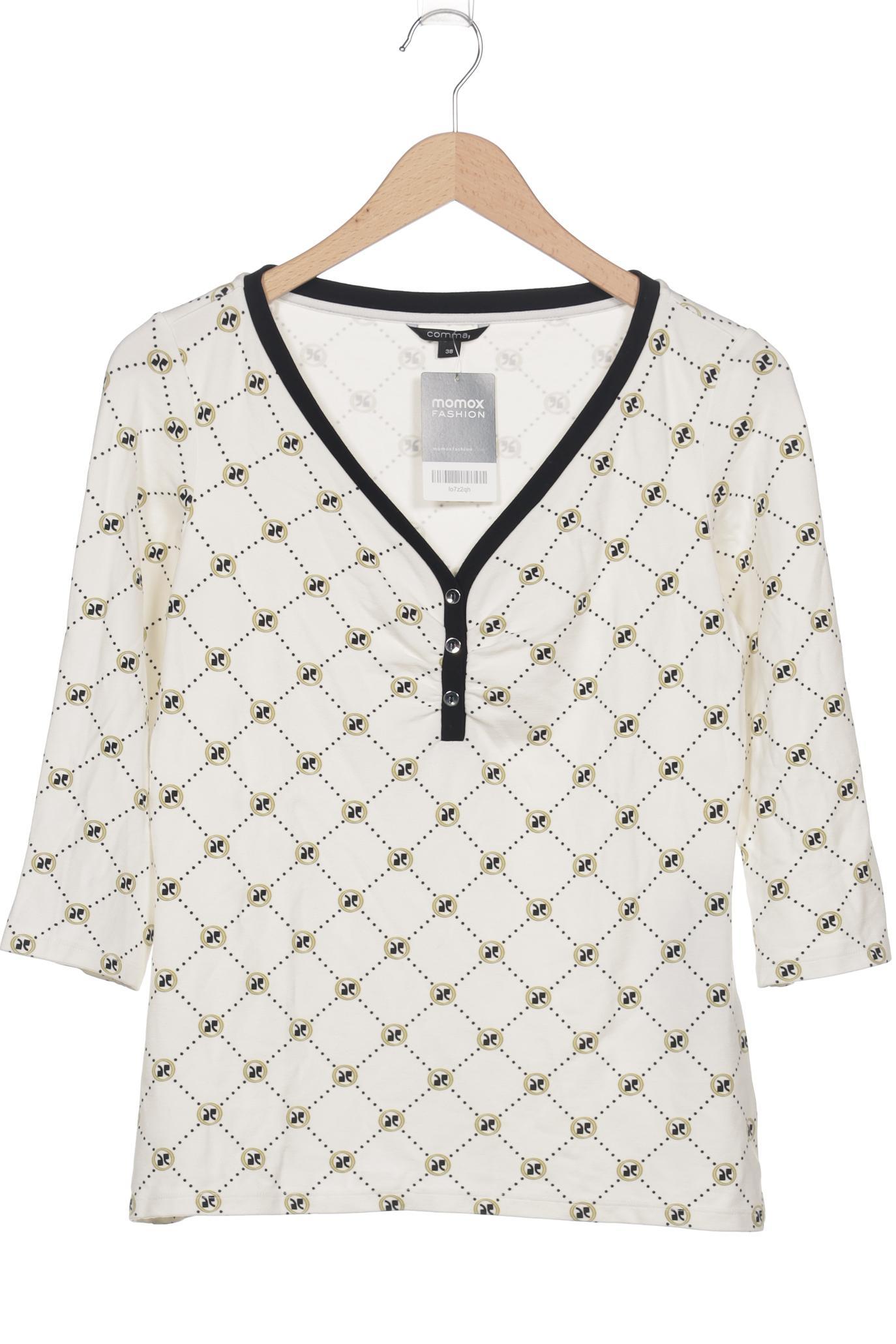 

Comma Damen Langarmshirt, cremeweiß, Gr. 38