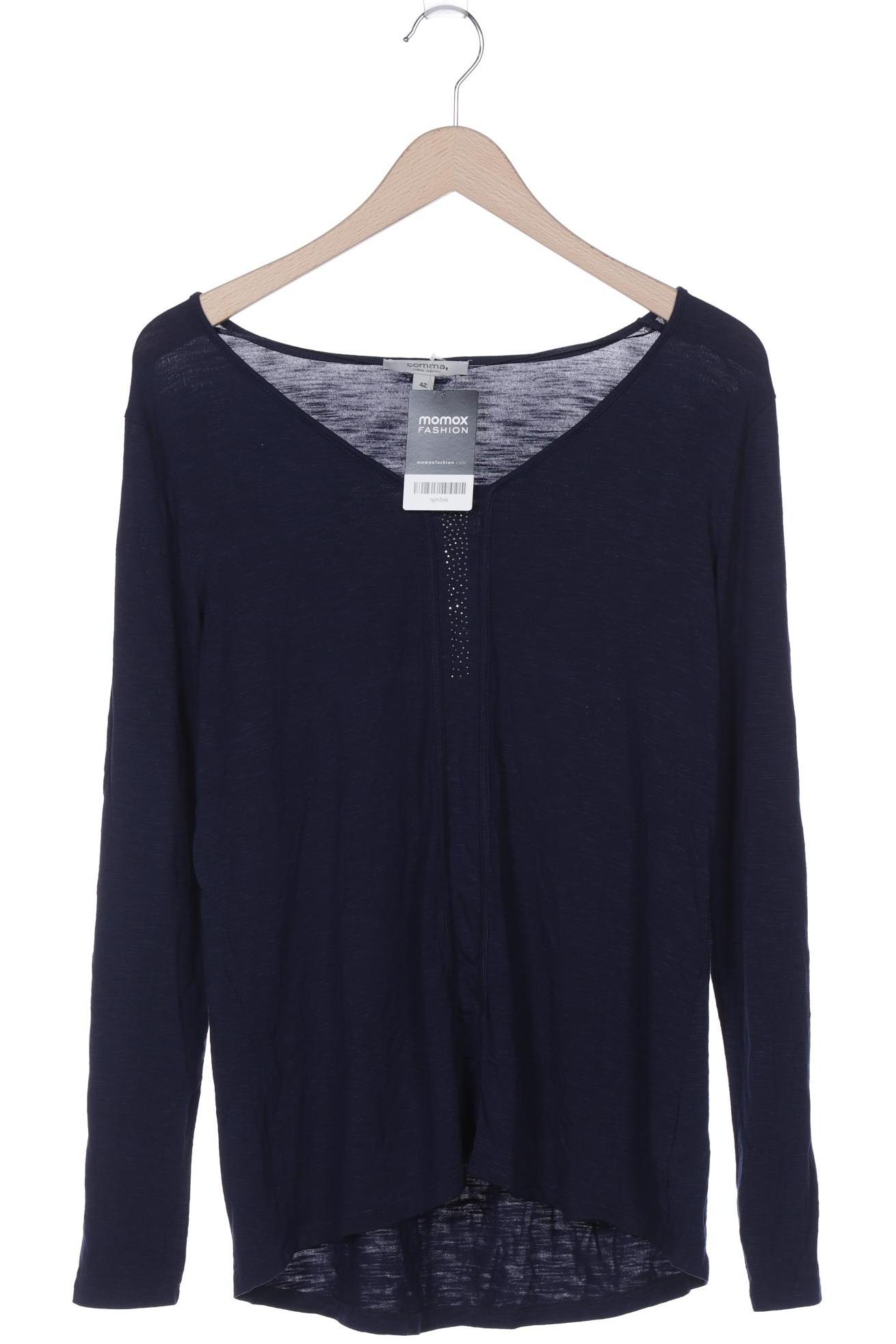 

Comma Damen Langarmshirt, marineblau, Gr. 42