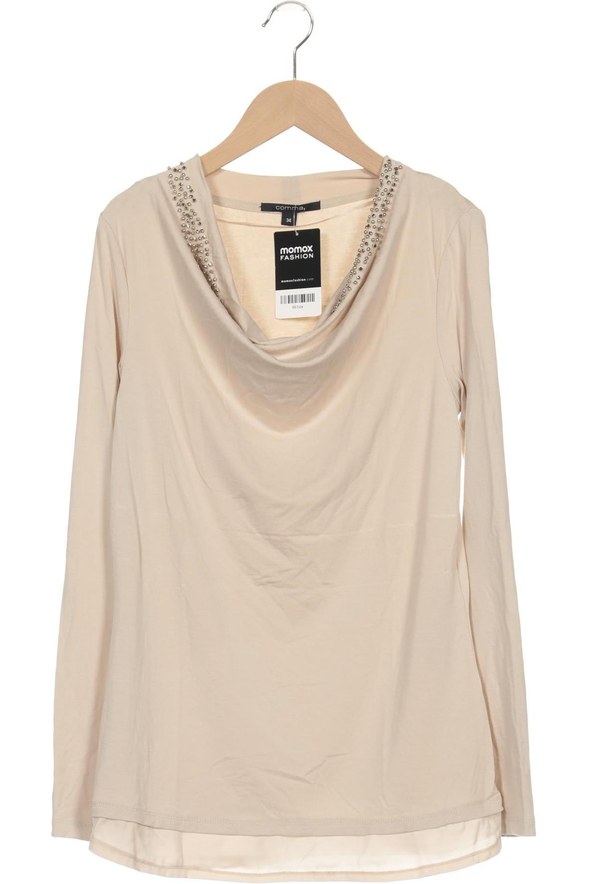

Comma Damen Langarmshirt, beige, Gr. 34