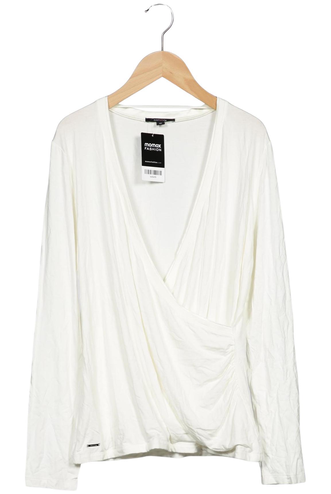 

Comma Damen Langarmshirt, weiß, Gr. 42