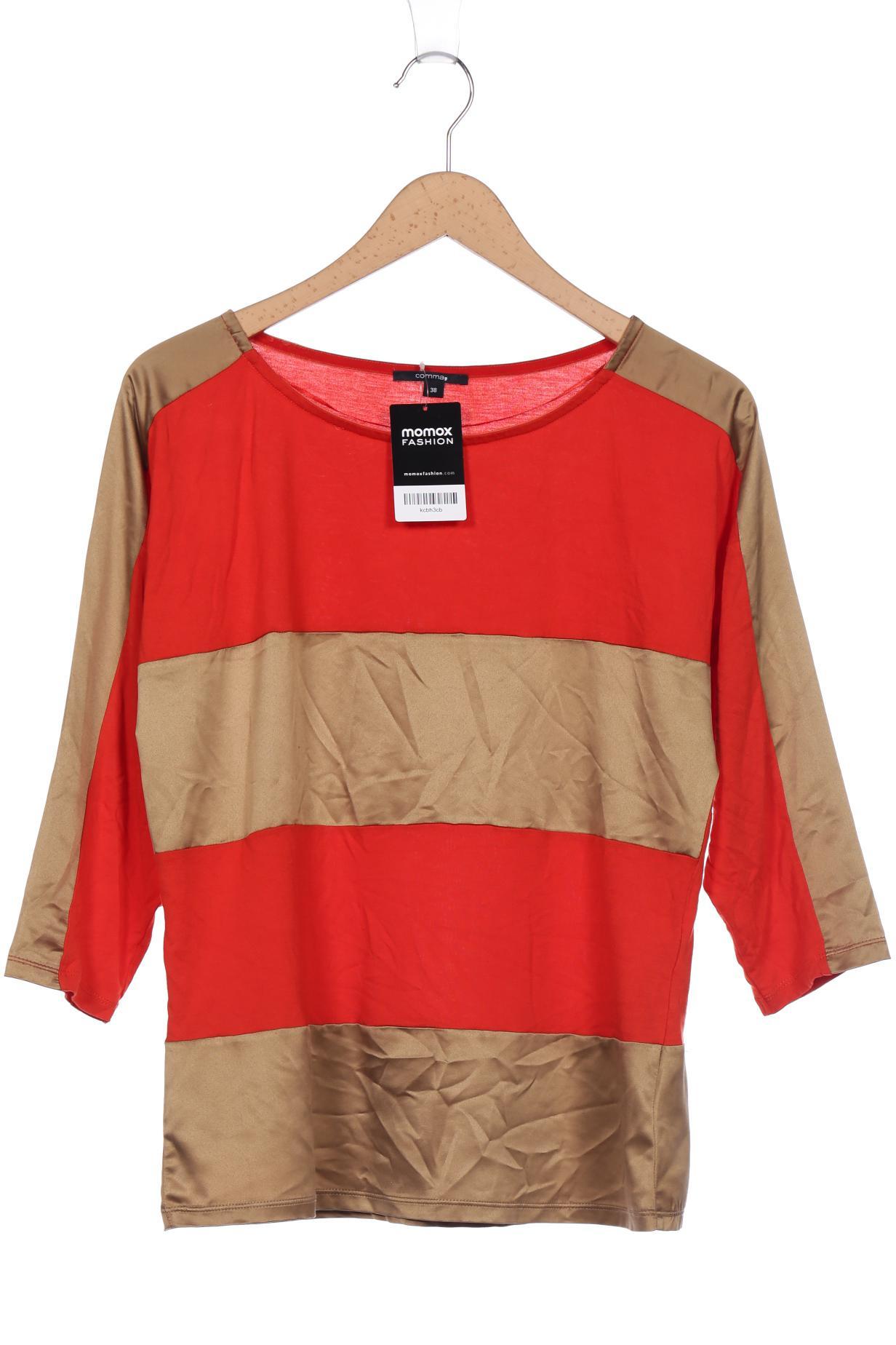 

Comma Damen Langarmshirt, orange, Gr. 38