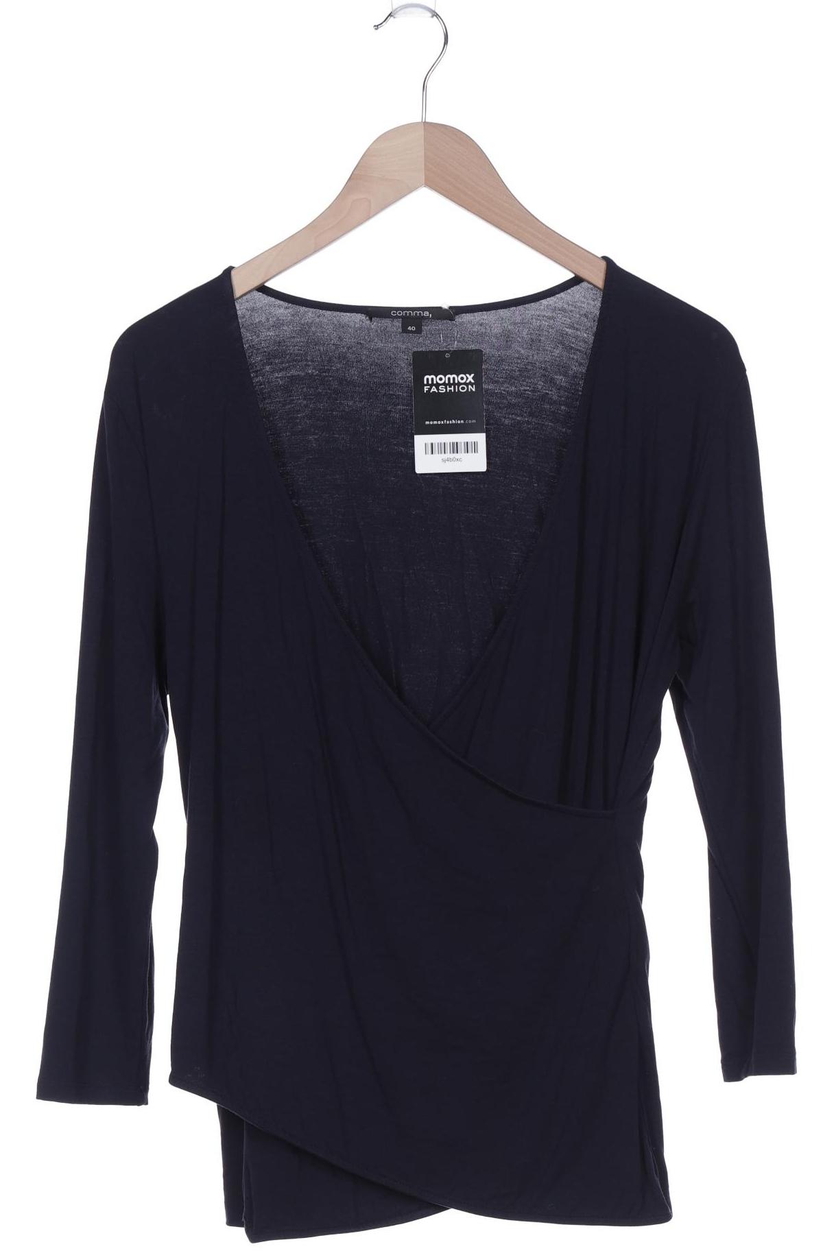 

Comma Damen Langarmshirt, marineblau, Gr. 40
