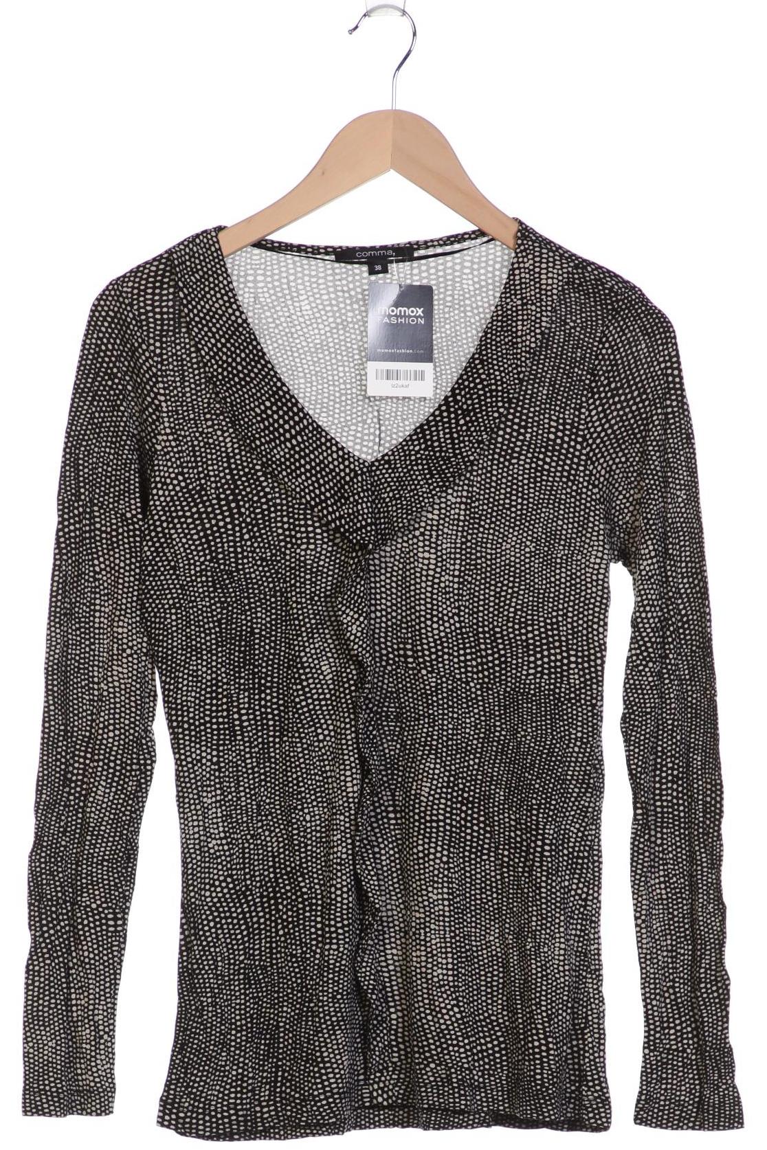 

Comma Damen Langarmshirt, schwarz, Gr. 38