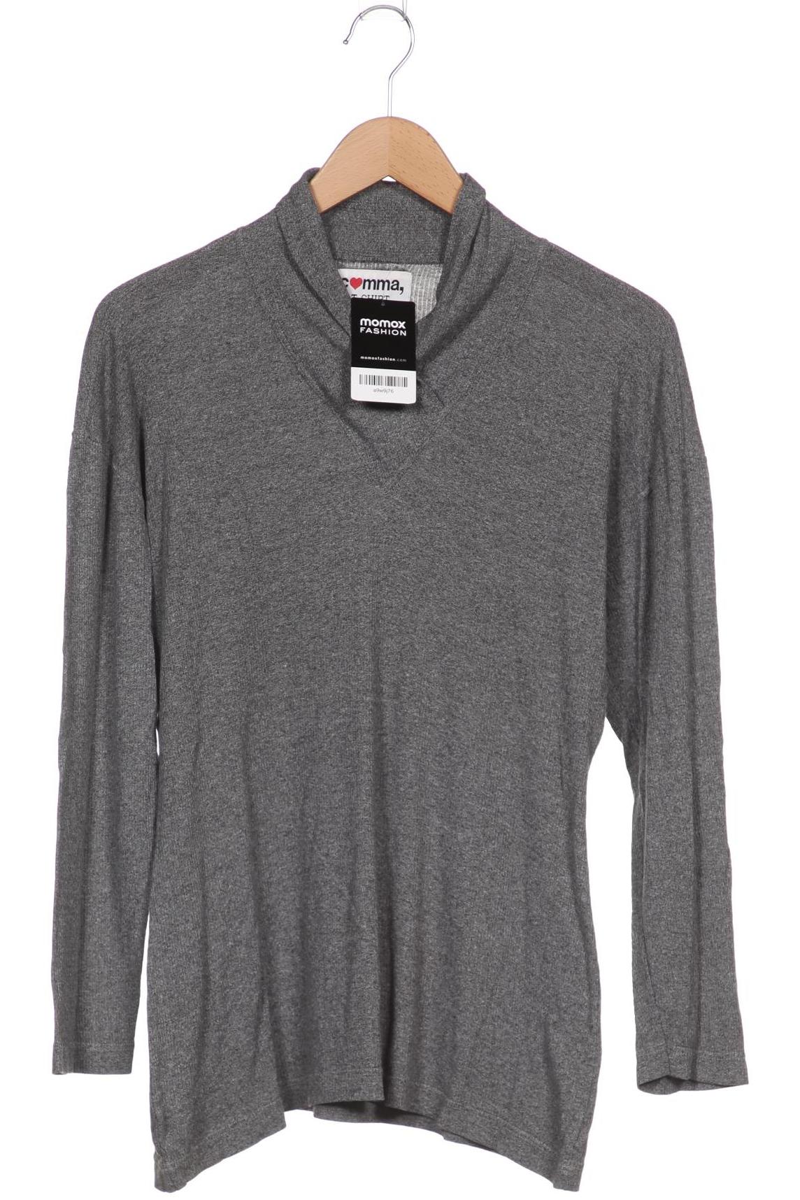 

Comma Damen Langarmshirt, grau, Gr. 36