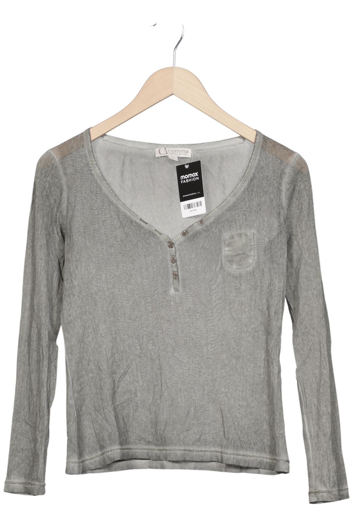 

Comma Damen Langarmshirt, grün, Gr. 34