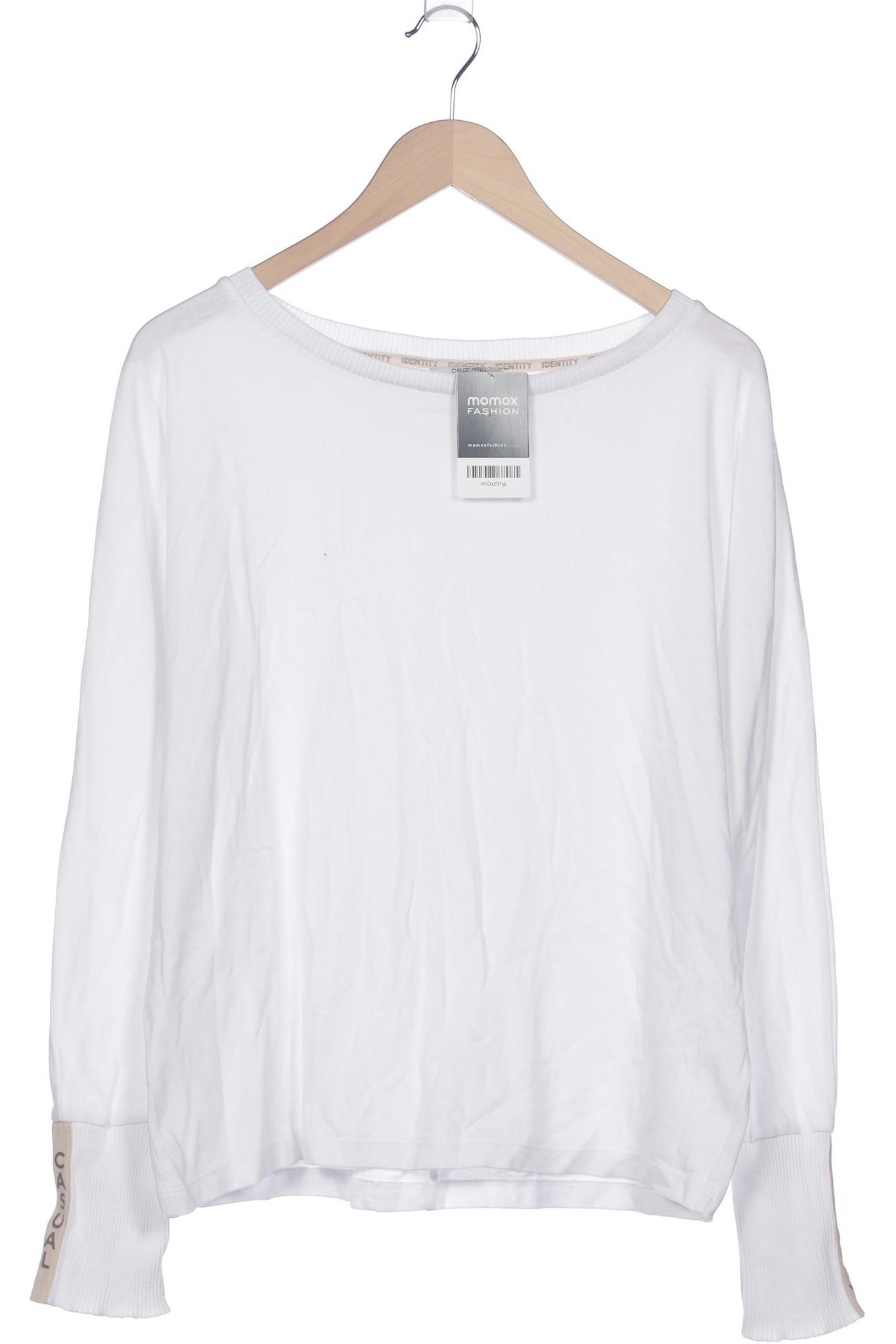 

Comma Damen Langarmshirt, weiß, Gr. 46