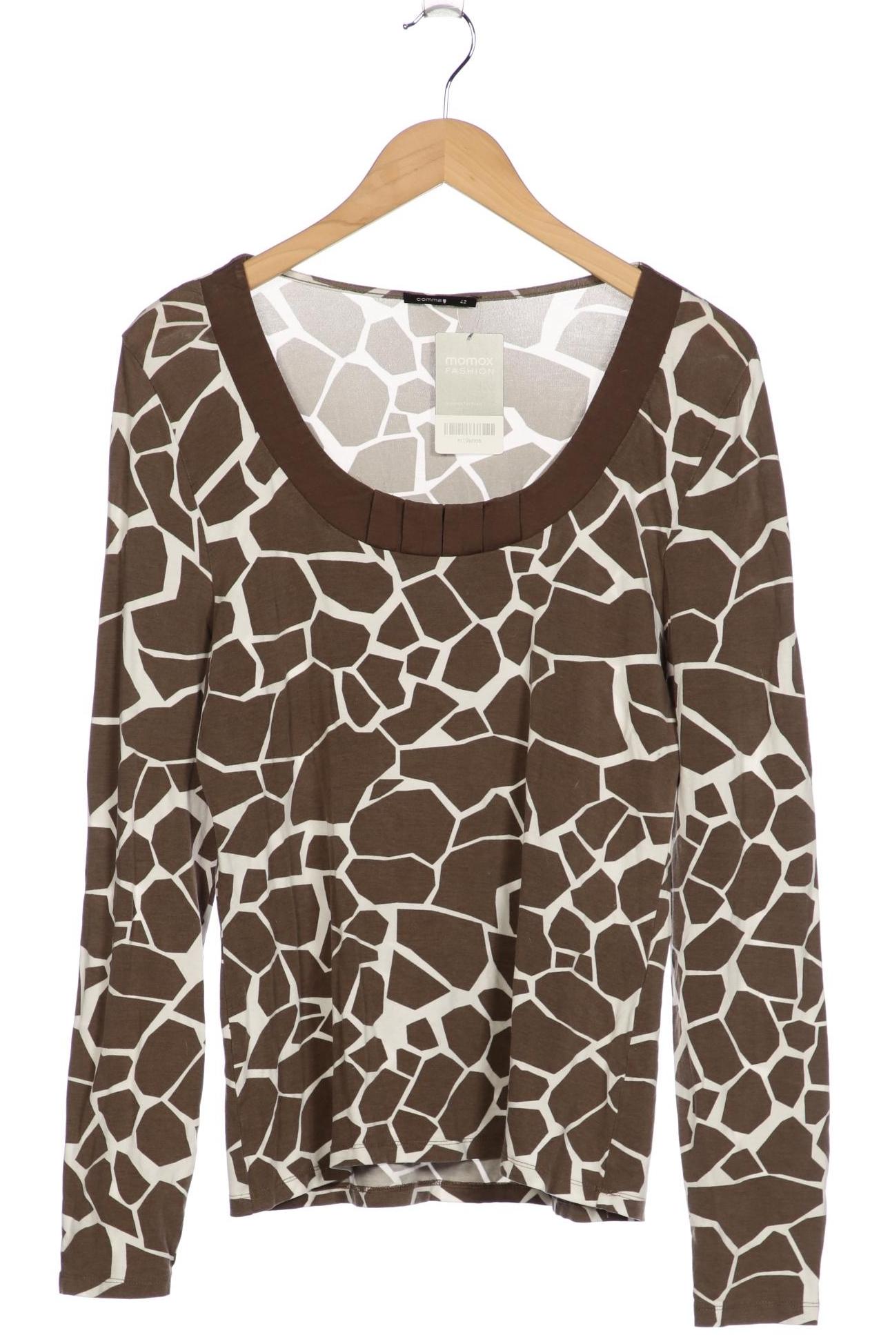 

Comma Damen Langarmshirt, braun, Gr. 42
