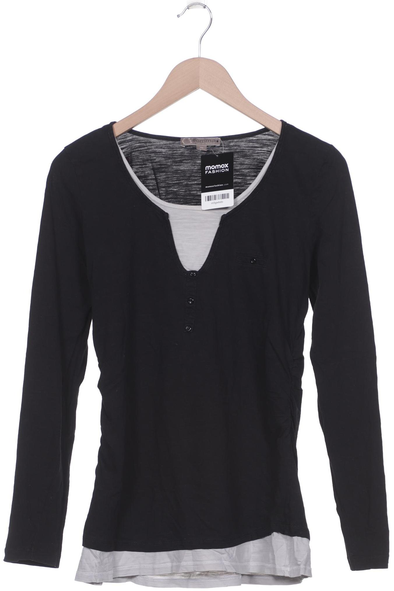 

Comma Damen Langarmshirt, schwarz