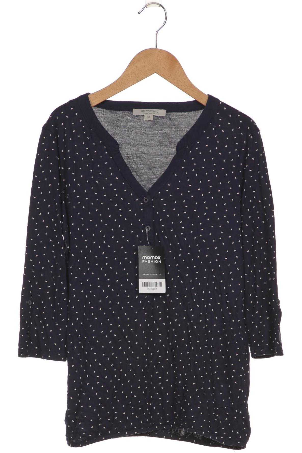 

Comma Damen Langarmshirt, marineblau