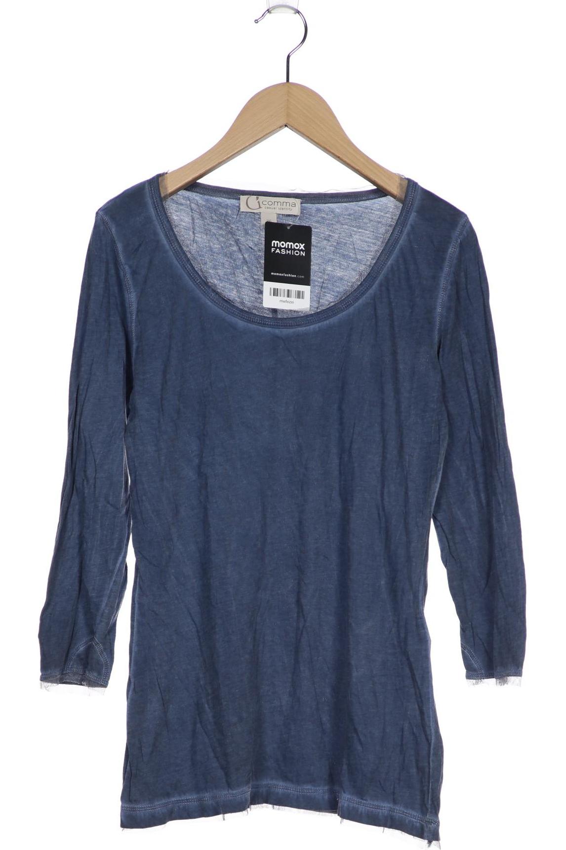 

Comma Damen Langarmshirt, marineblau, Gr. 36