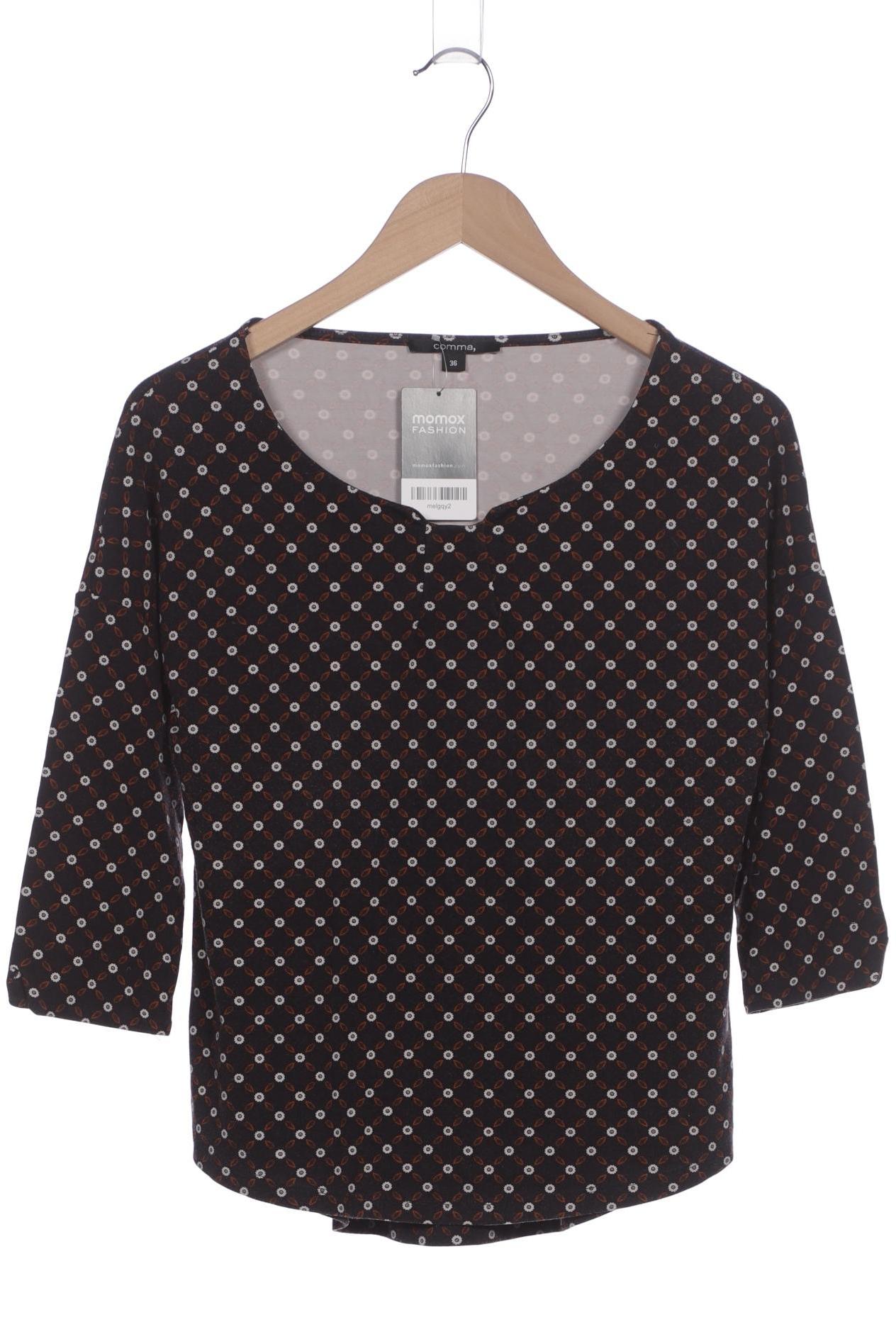 

Comma Damen Langarmshirt, marineblau, Gr. 36