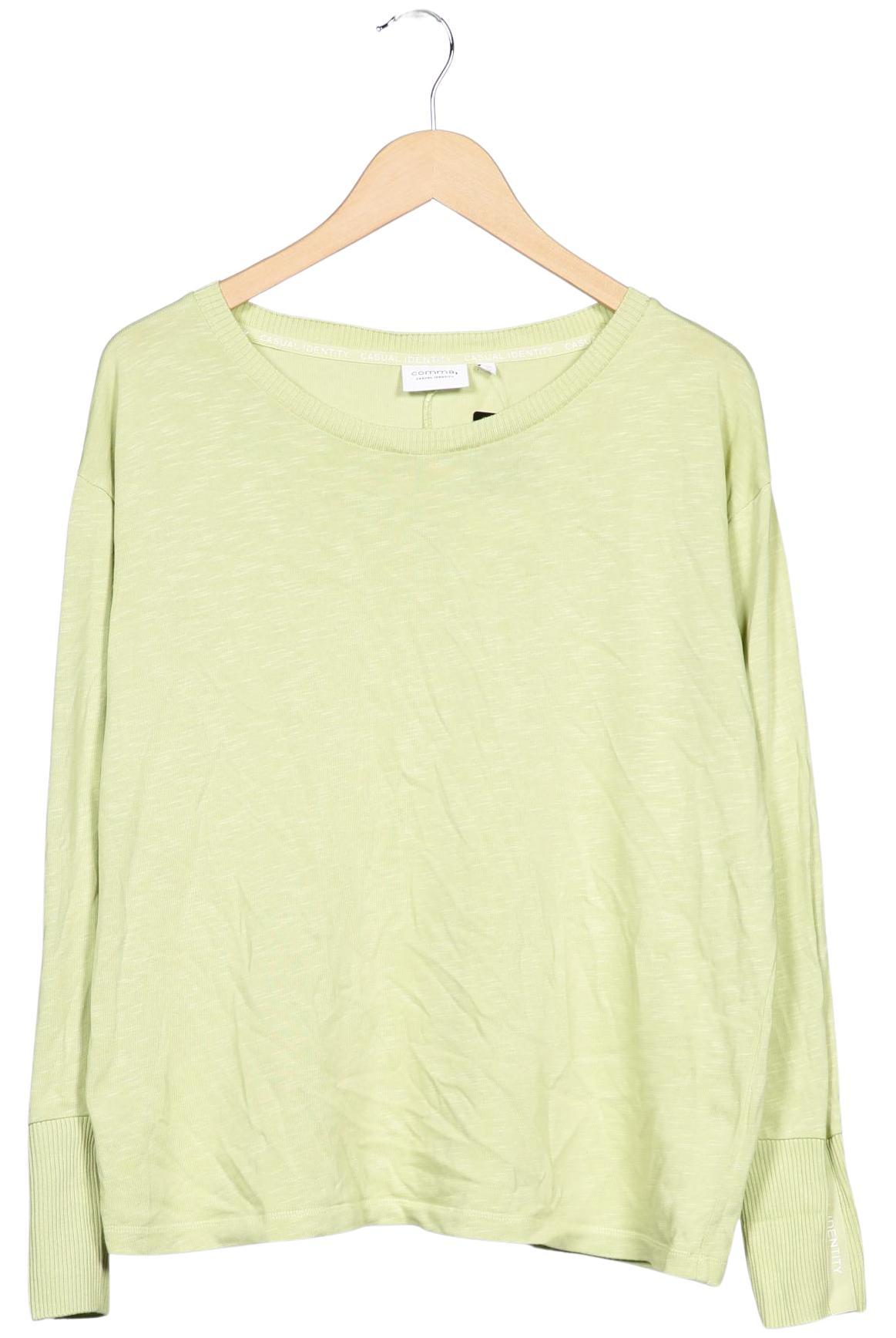 

Comma Damen Langarmshirt, hellgrün, Gr. 44
