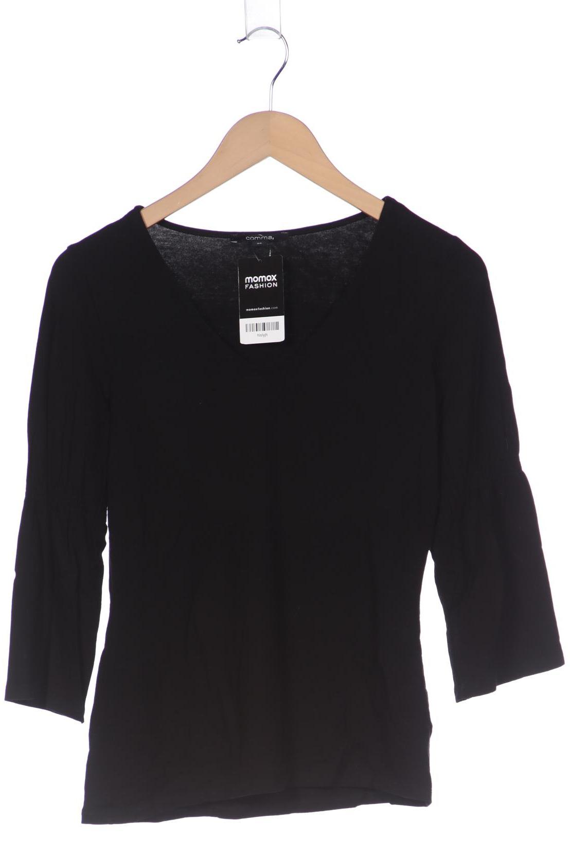 

Comma Damen Langarmshirt, schwarz, Gr. 34