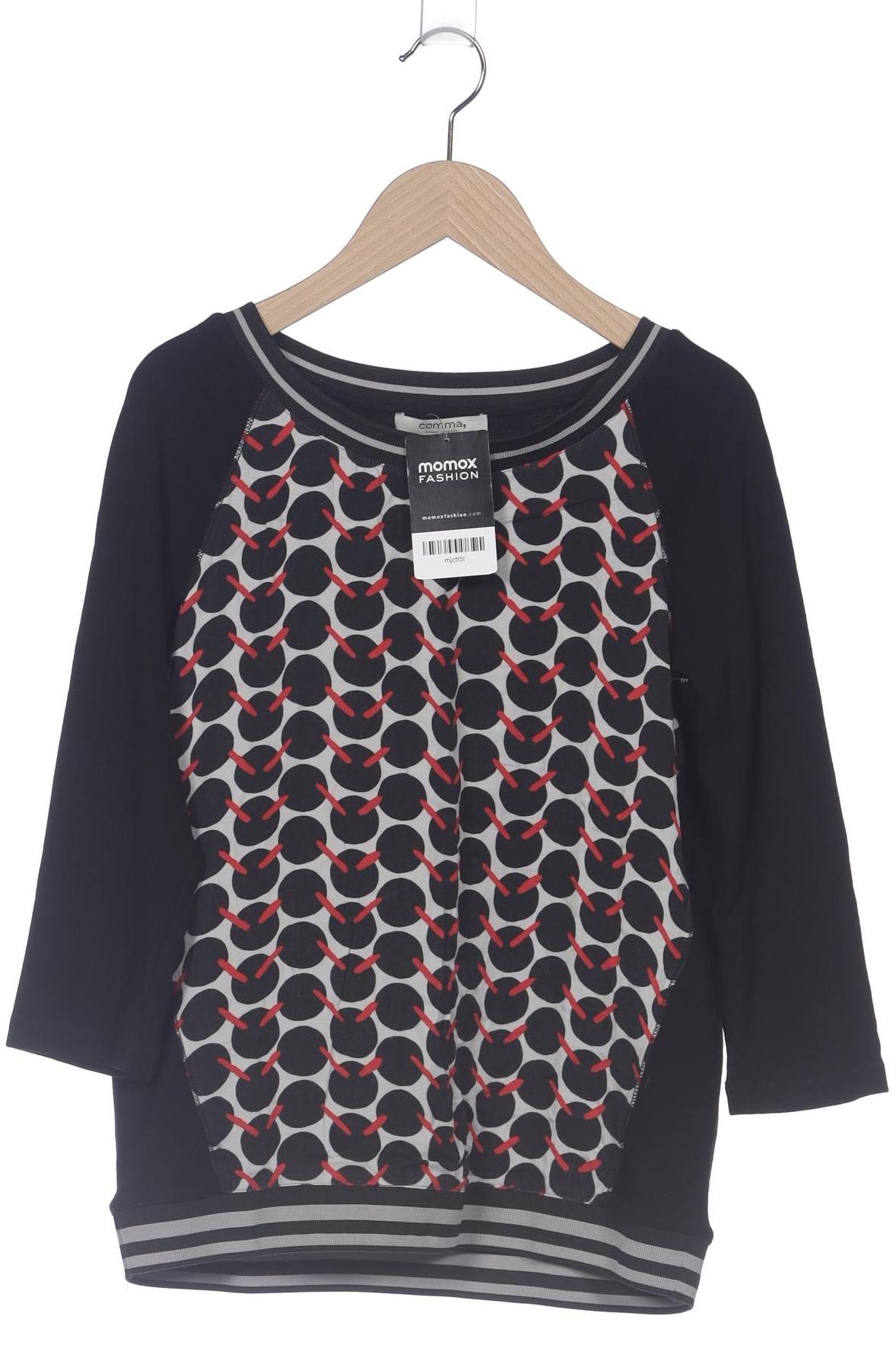 

Comma Damen Langarmshirt, schwarz, Gr. 36