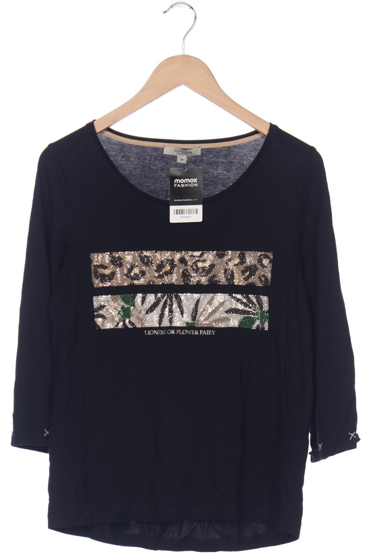 

Comma Damen Langarmshirt, marineblau