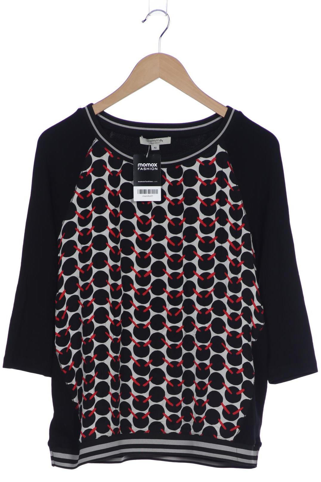 

Comma Damen Langarmshirt, schwarz, Gr. 42