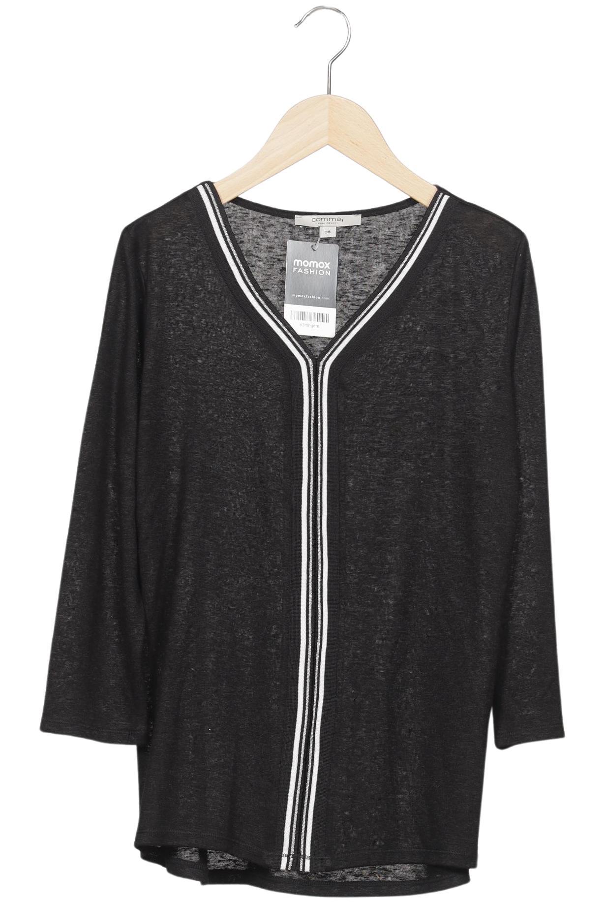 

Comma Damen Langarmshirt, schwarz, Gr. 38