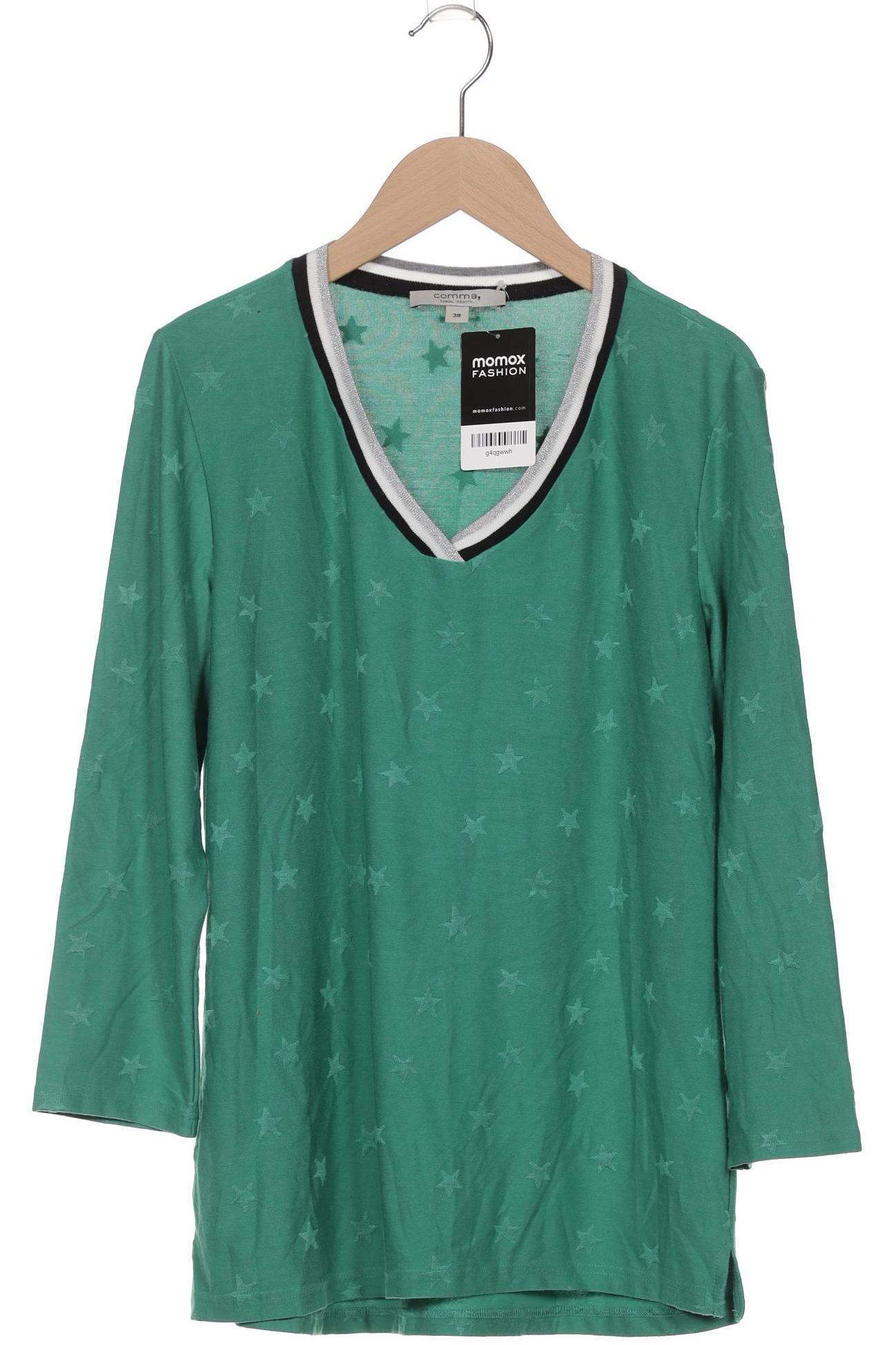 

Comma Damen Langarmshirt, grün, Gr. 38