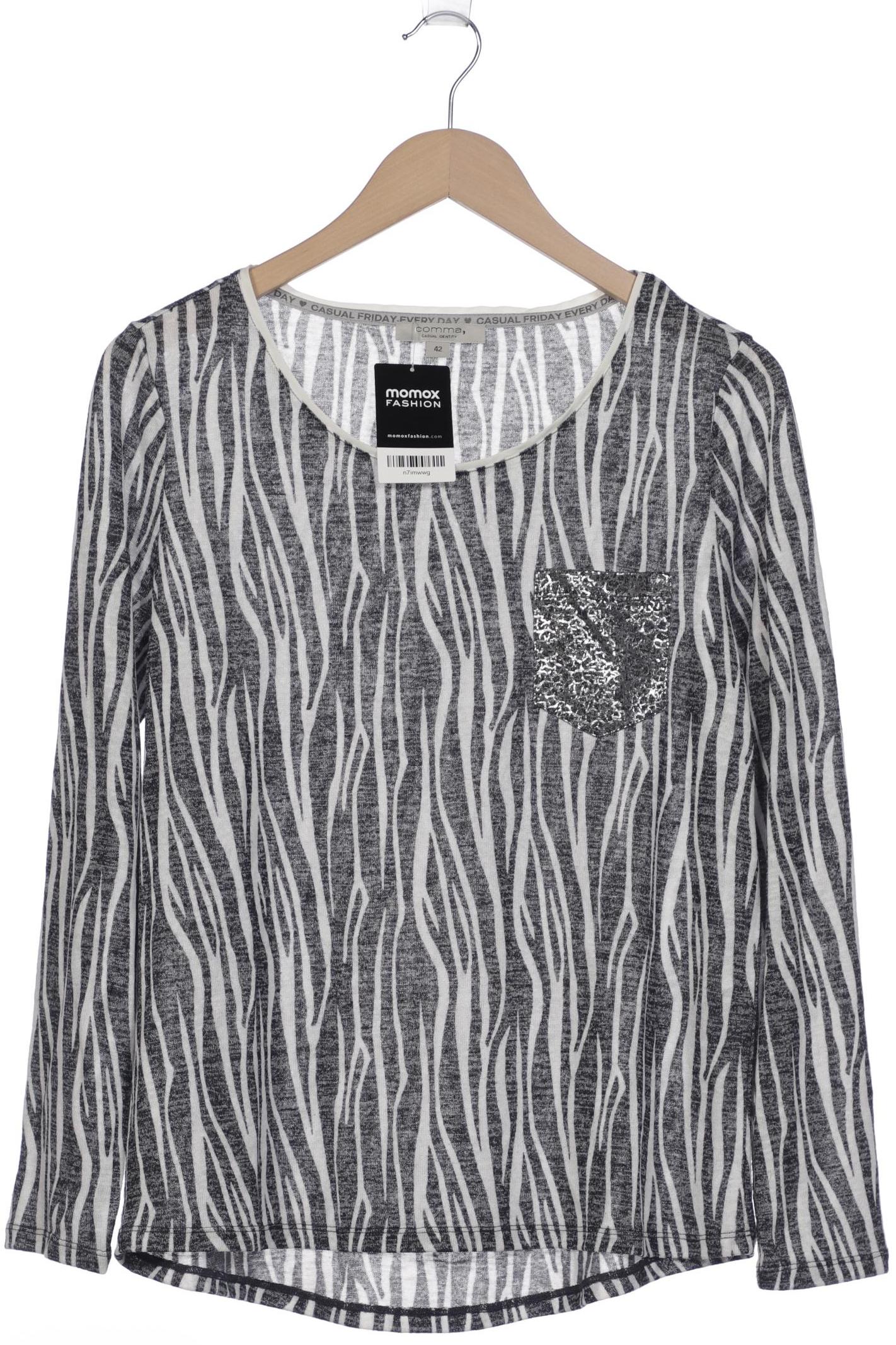 

Comma Damen Langarmshirt, grau, Gr. 42