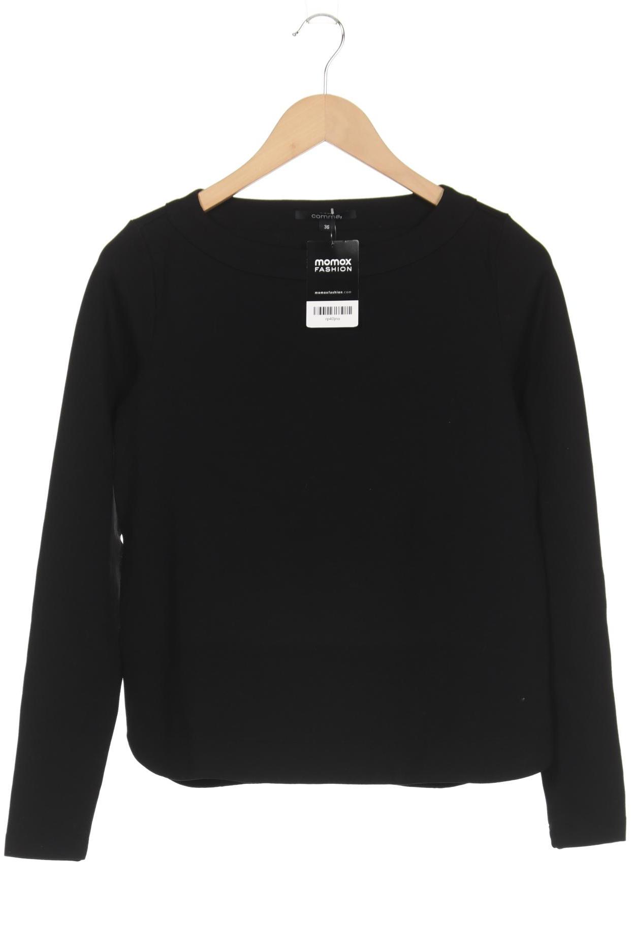 

Comma Damen Langarmshirt, schwarz, Gr. 36