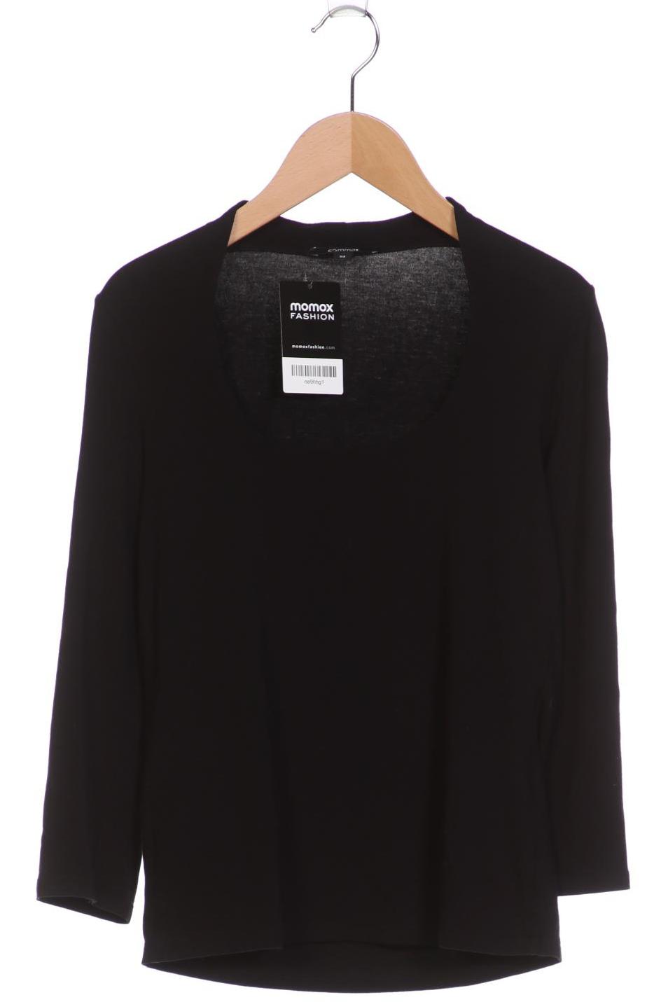 

Comma Damen Langarmshirt, schwarz, Gr. 34