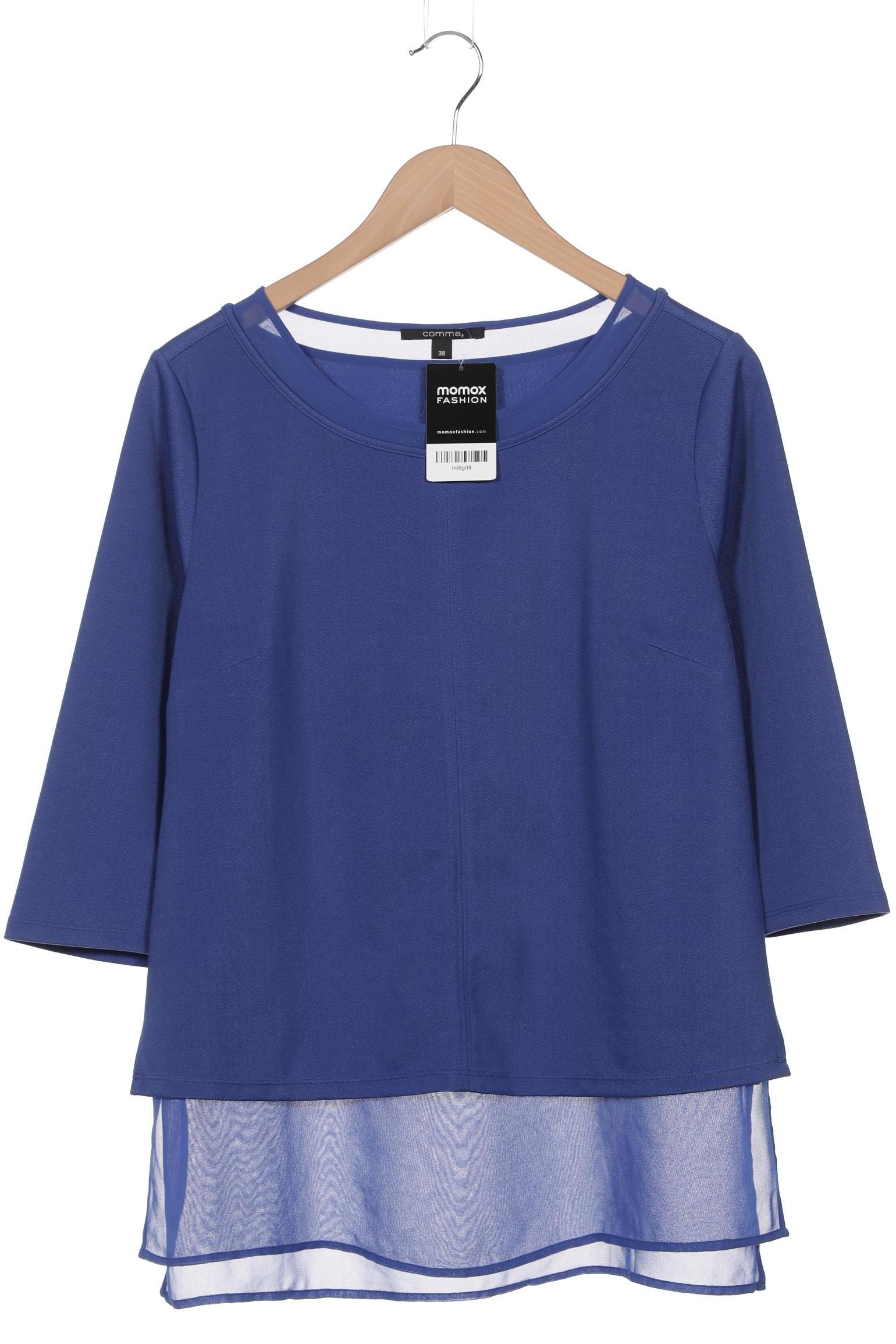 

Comma Damen Langarmshirt, blau, Gr. 38