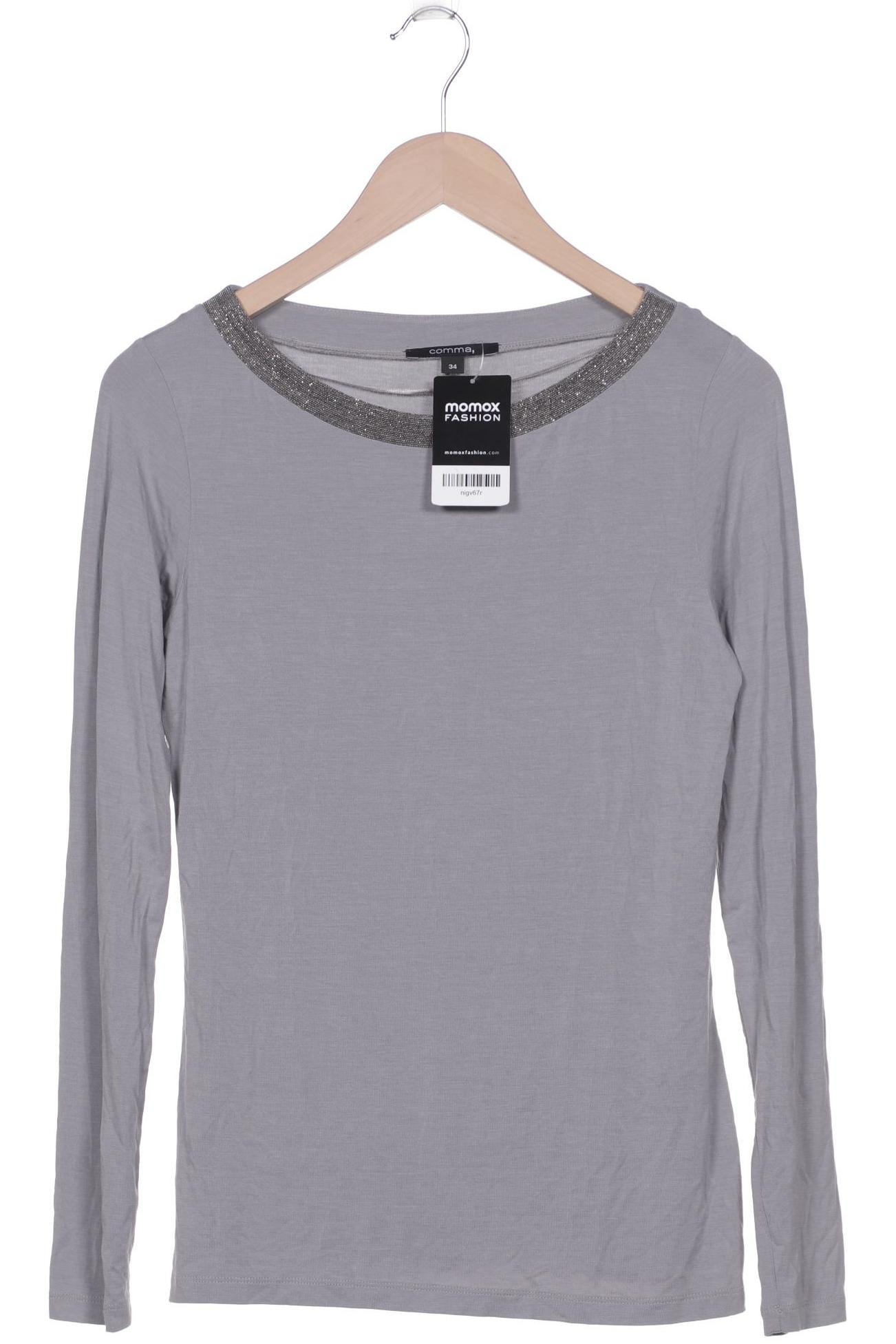 

Comma Damen Langarmshirt, grau