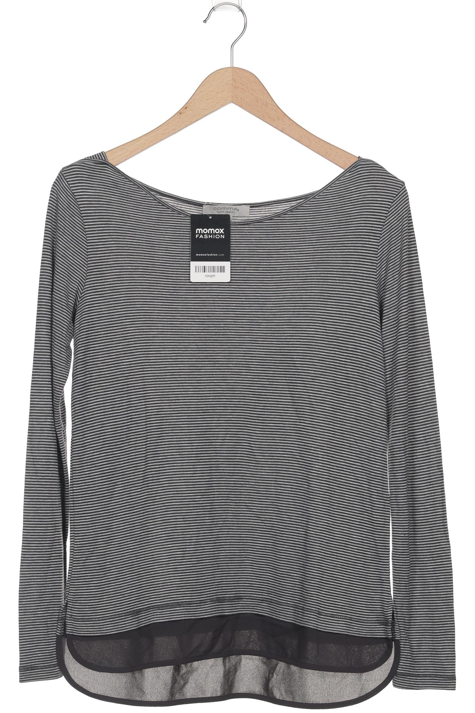

Comma Damen Langarmshirt, grau, Gr. 36