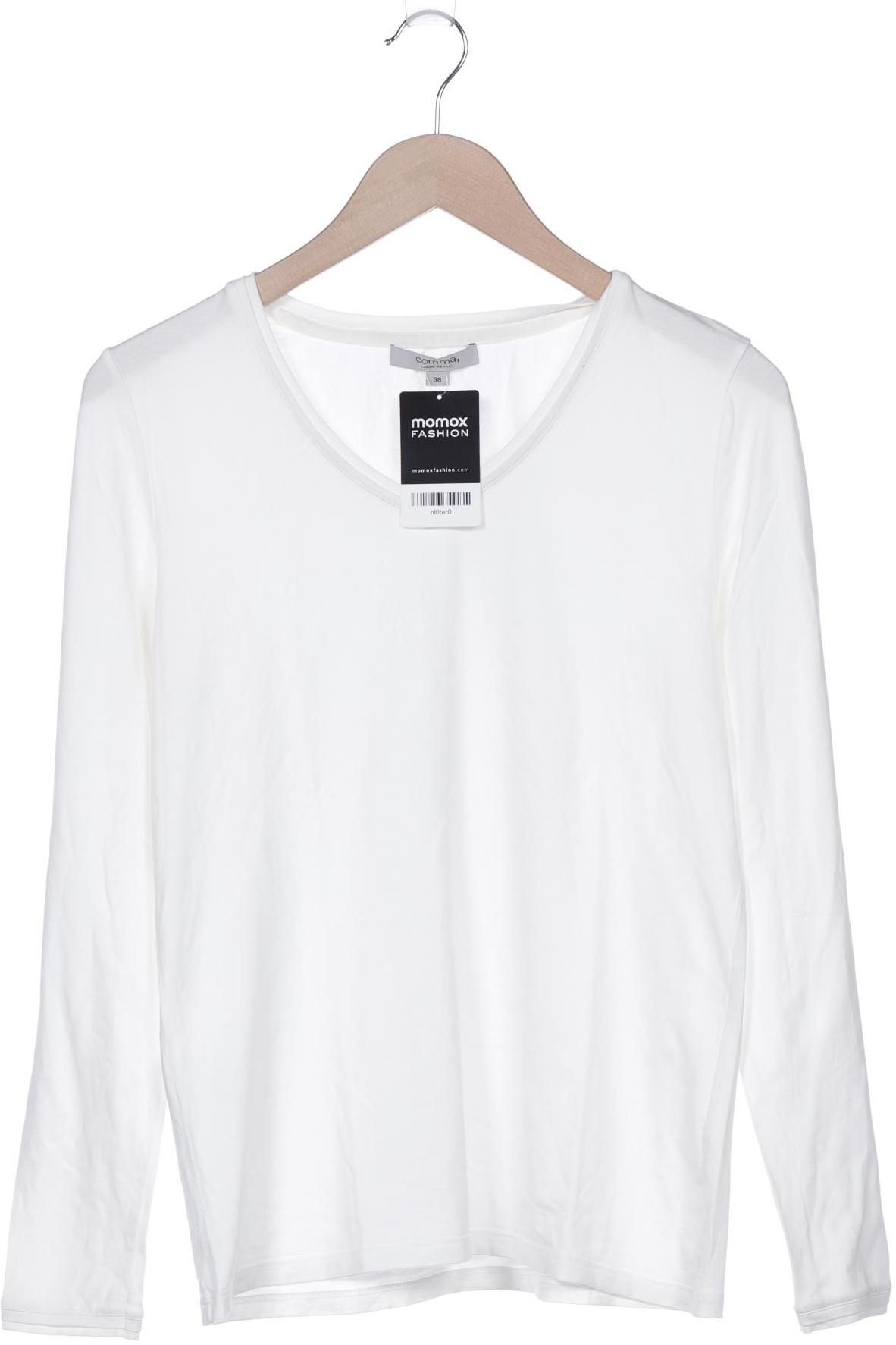 

Comma Damen Langarmshirt, weiß, Gr. 38