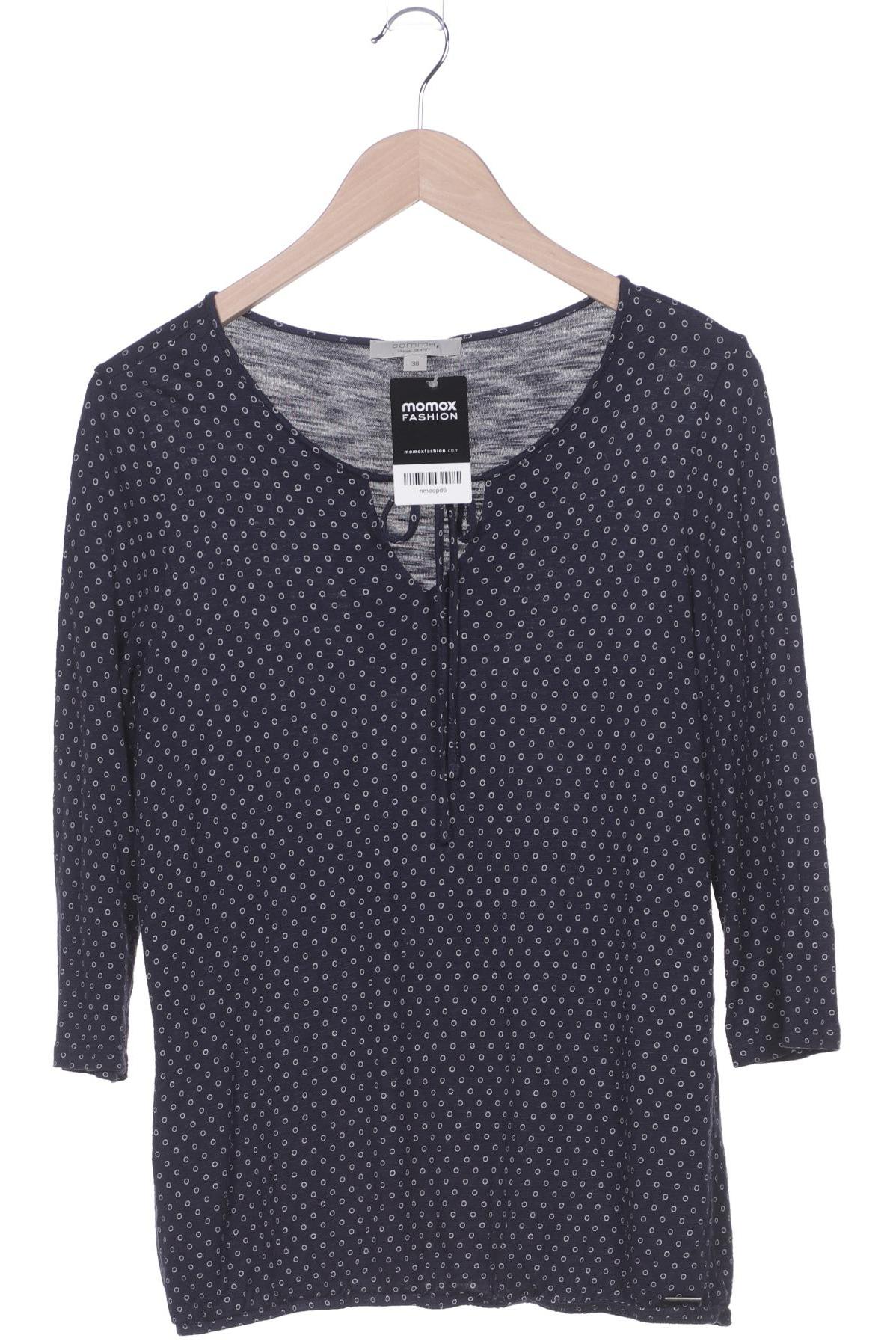 

Comma Damen Langarmshirt, marineblau, Gr. 38