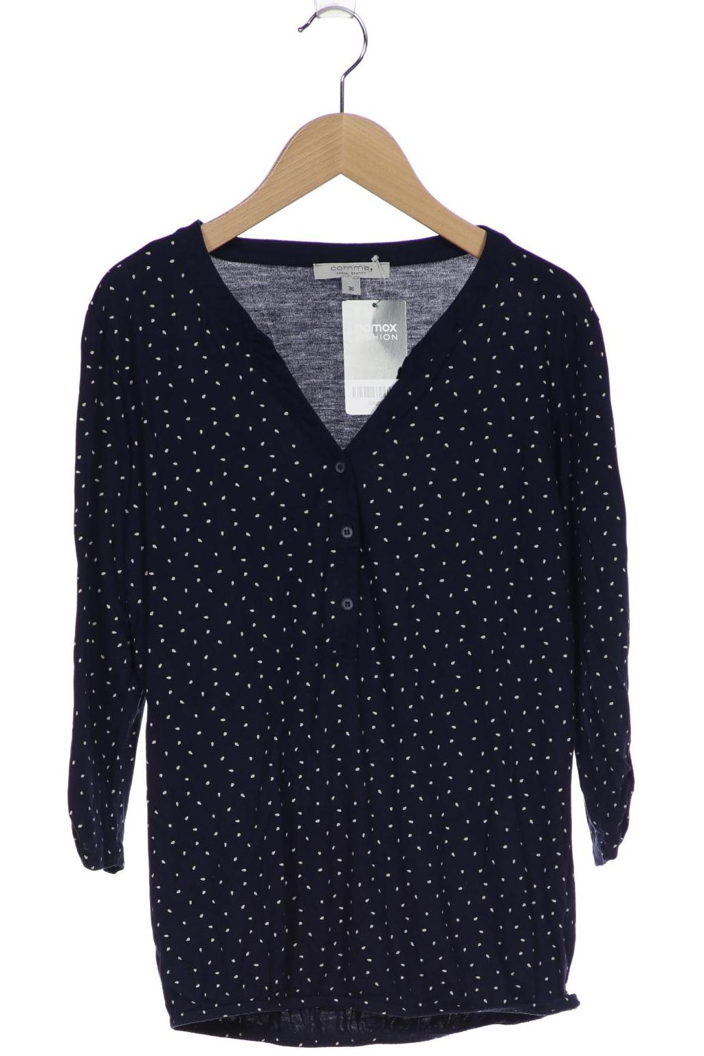 

Comma Damen Langarmshirt, marineblau