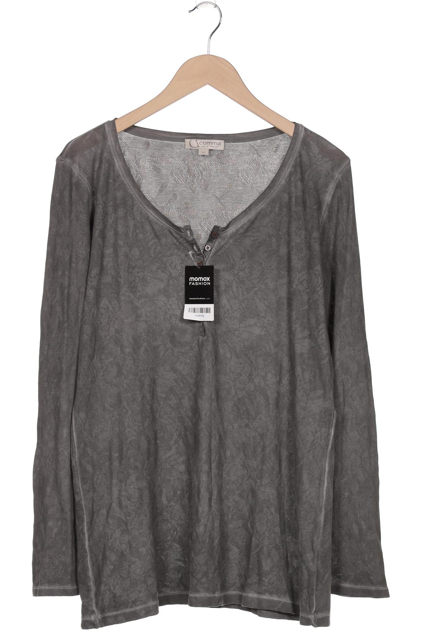 

Comma Damen Langarmshirt, grau, Gr. 42