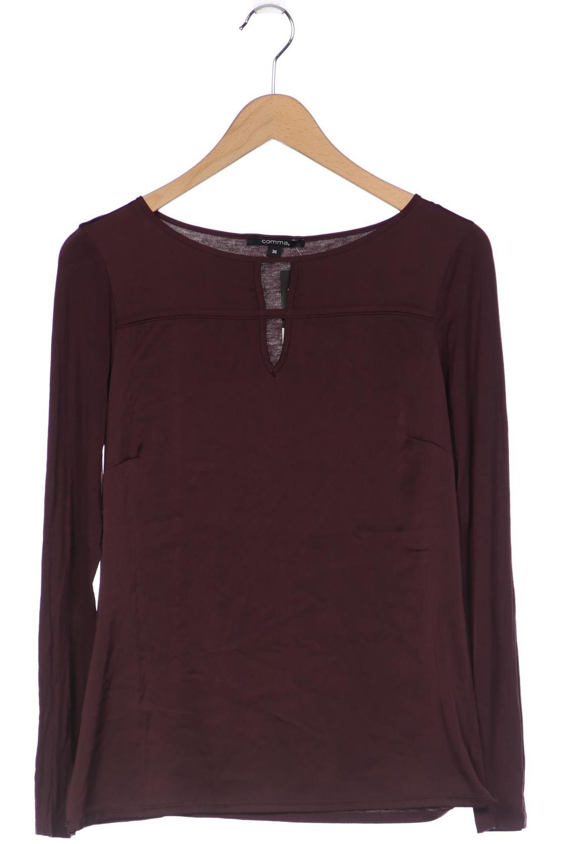 

Comma Damen Langarmshirt, bordeaux