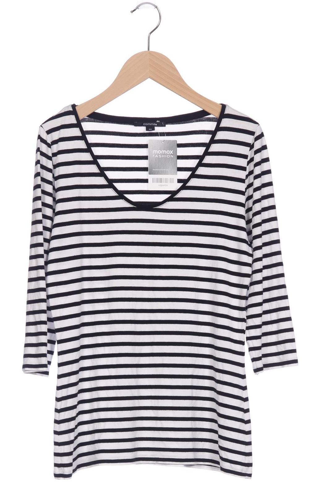 

Comma Damen Langarmshirt, weiß, Gr. 38