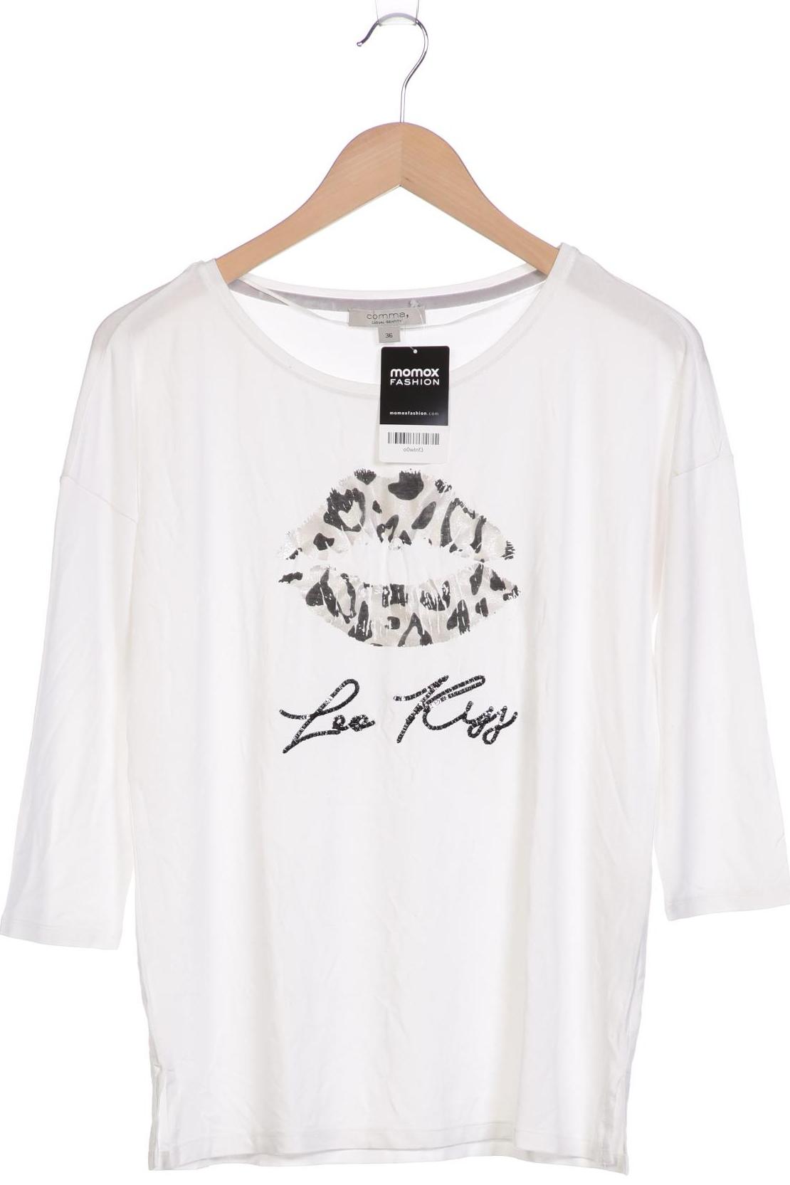 

Comma Damen Langarmshirt, weiß