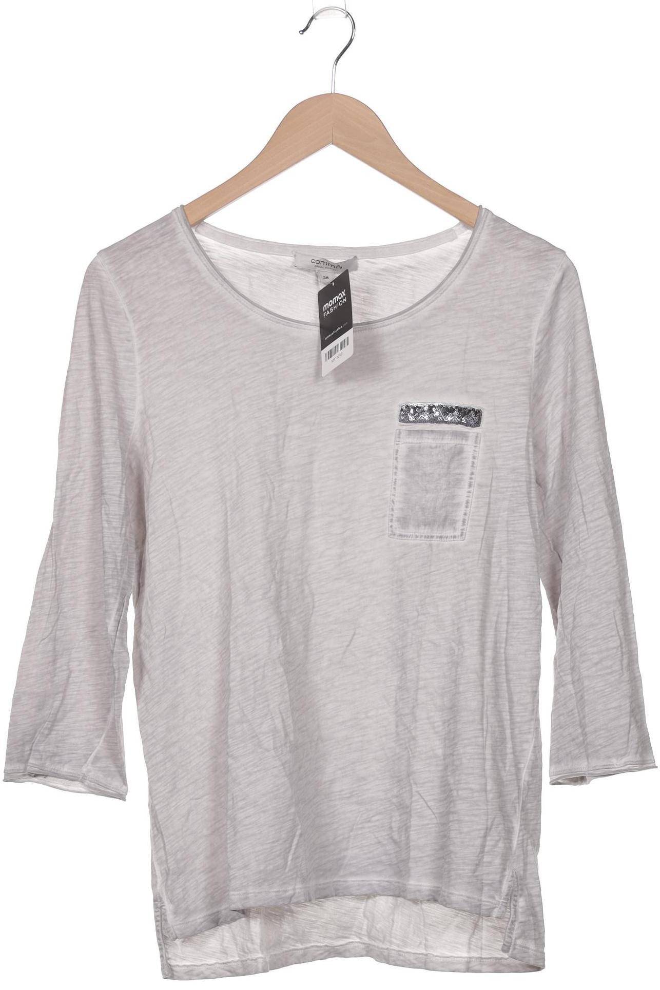 

Comma Damen Langarmshirt, grau, Gr. 38