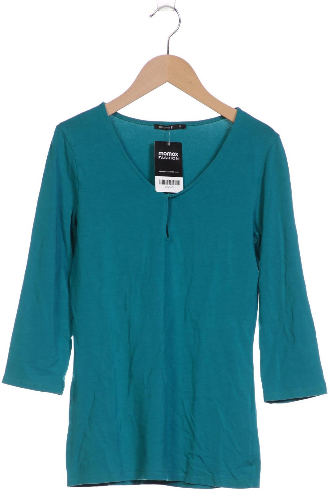 

Comma Damen Langarmshirt, türkis, Gr. 38