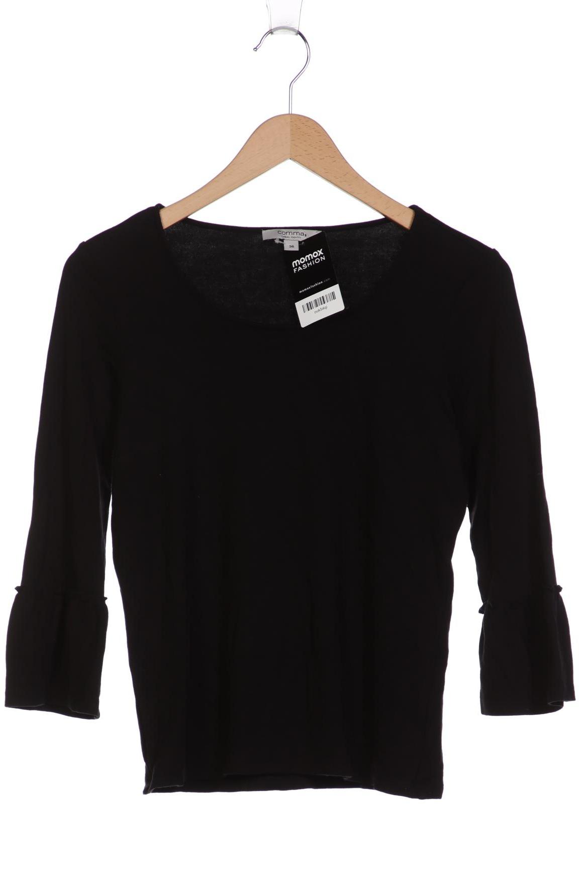 

Comma Damen Langarmshirt, schwarz, Gr. 36