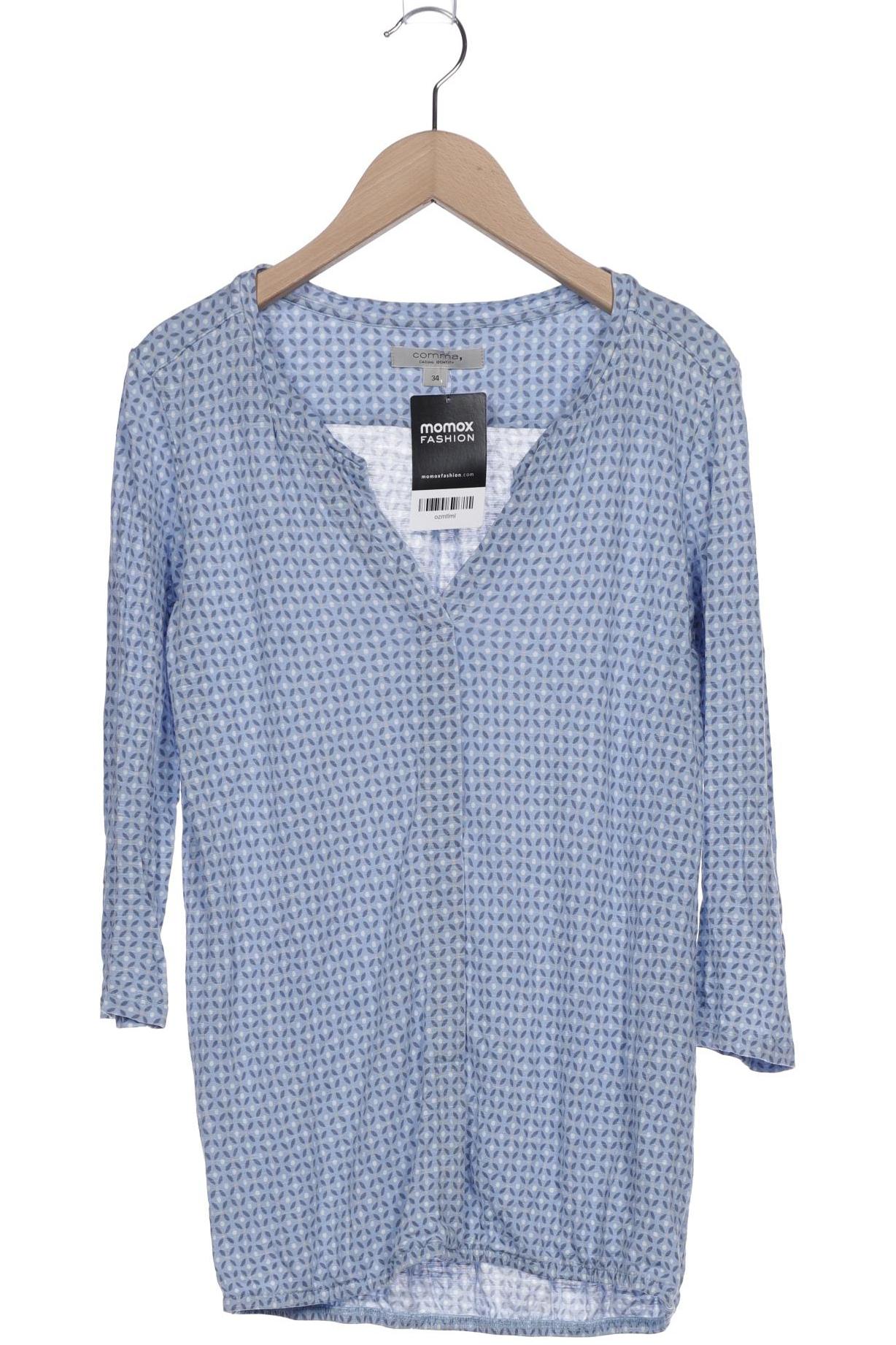 

Comma Damen Langarmshirt, hellblau, Gr. 34
