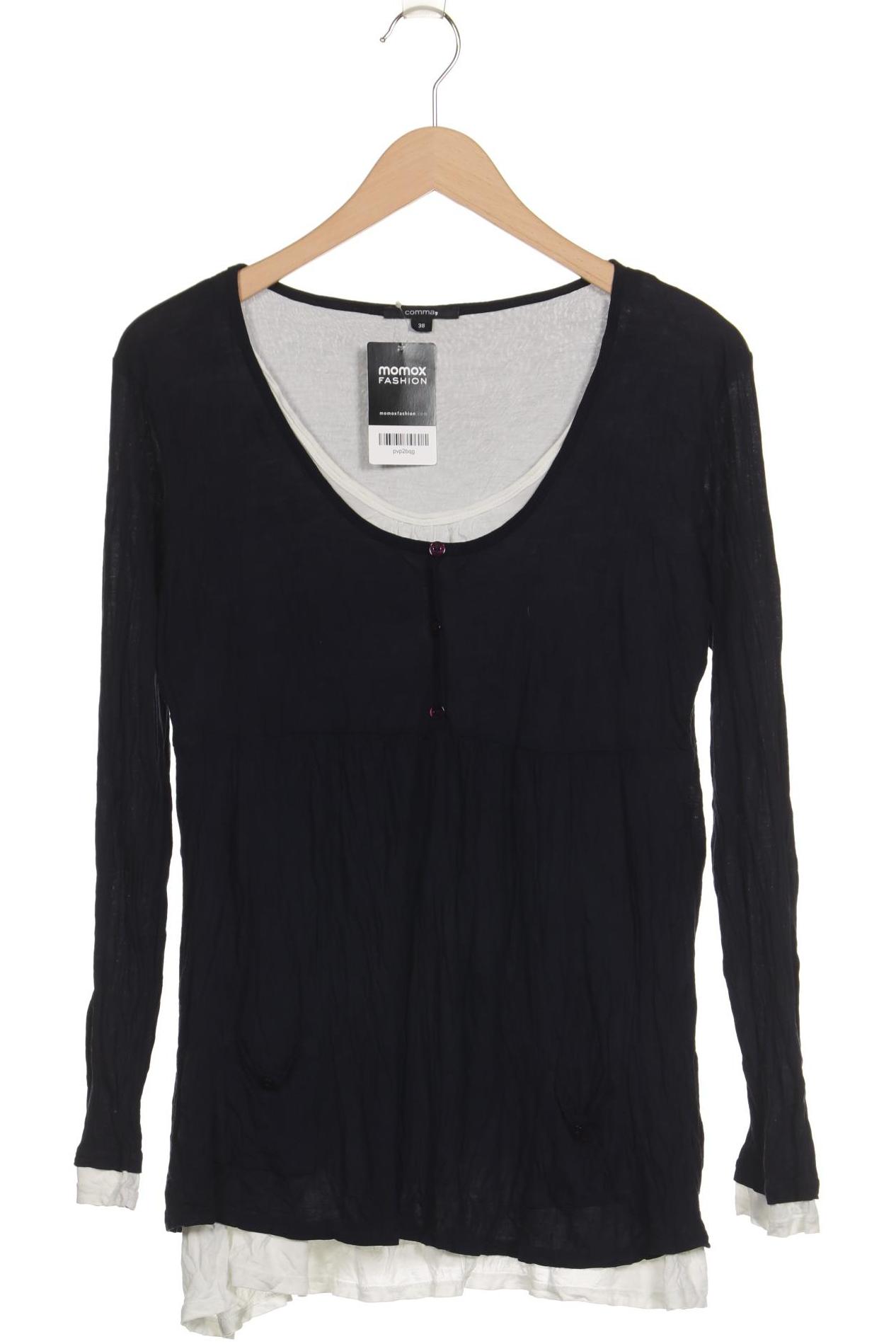 

Comma Damen Langarmshirt, marineblau, Gr. 38