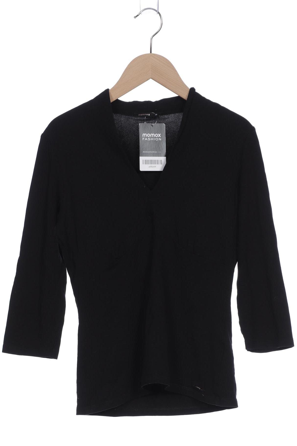 

Comma Damen Langarmshirt, schwarz, Gr. 36