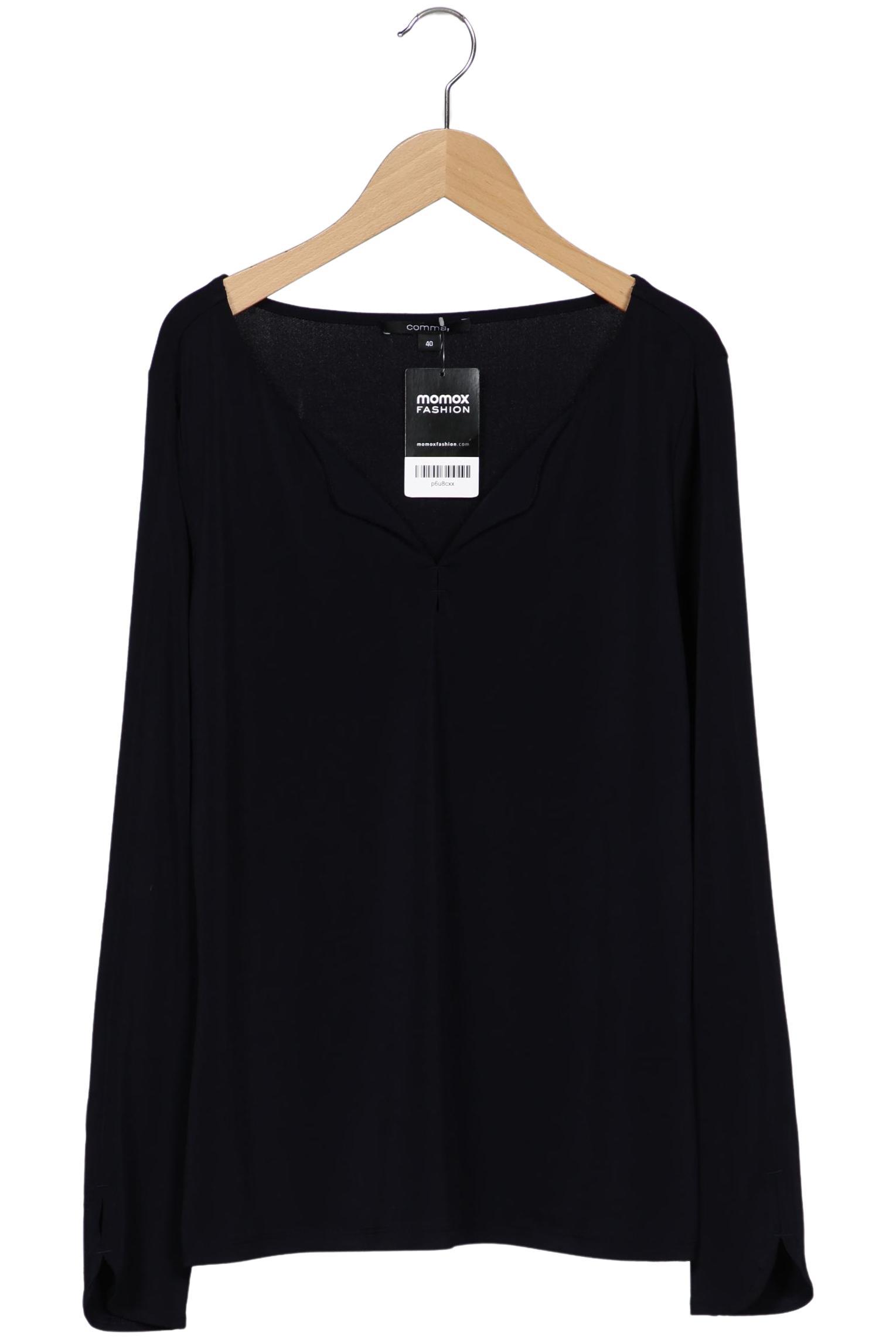 

Comma Damen Langarmshirt, marineblau, Gr. 40