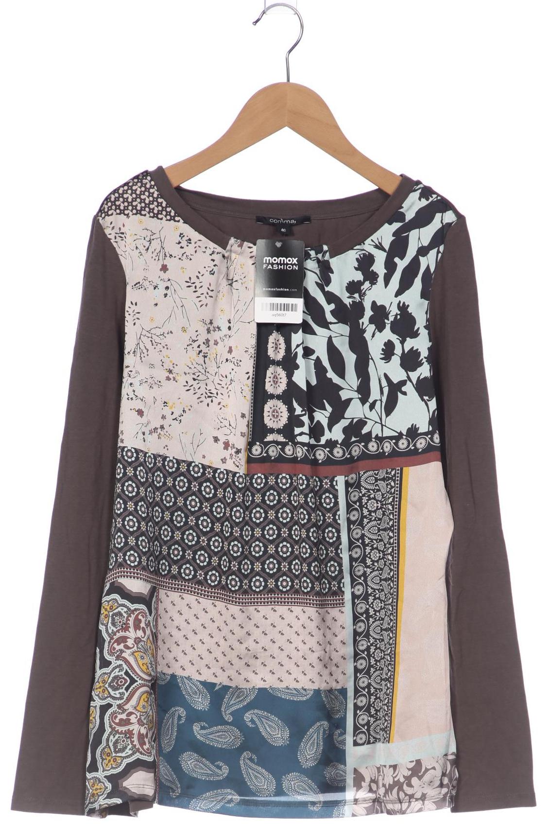 

Comma Damen Langarmshirt, mehrfarbig, Gr. 40