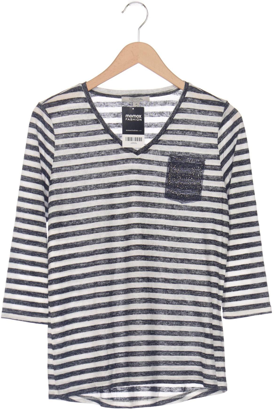 

Comma Damen Langarmshirt, marineblau, Gr. 38