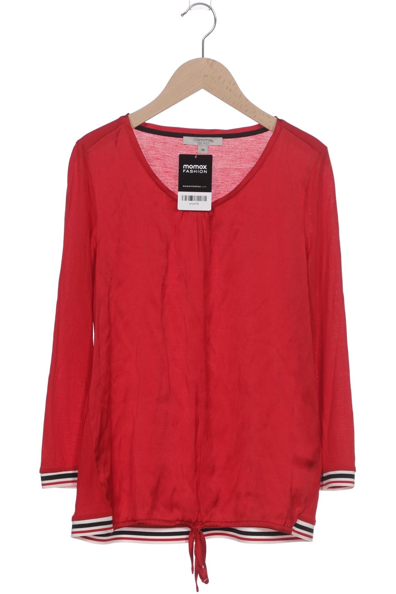 

Comma Damen Langarmshirt, rot, Gr. 36