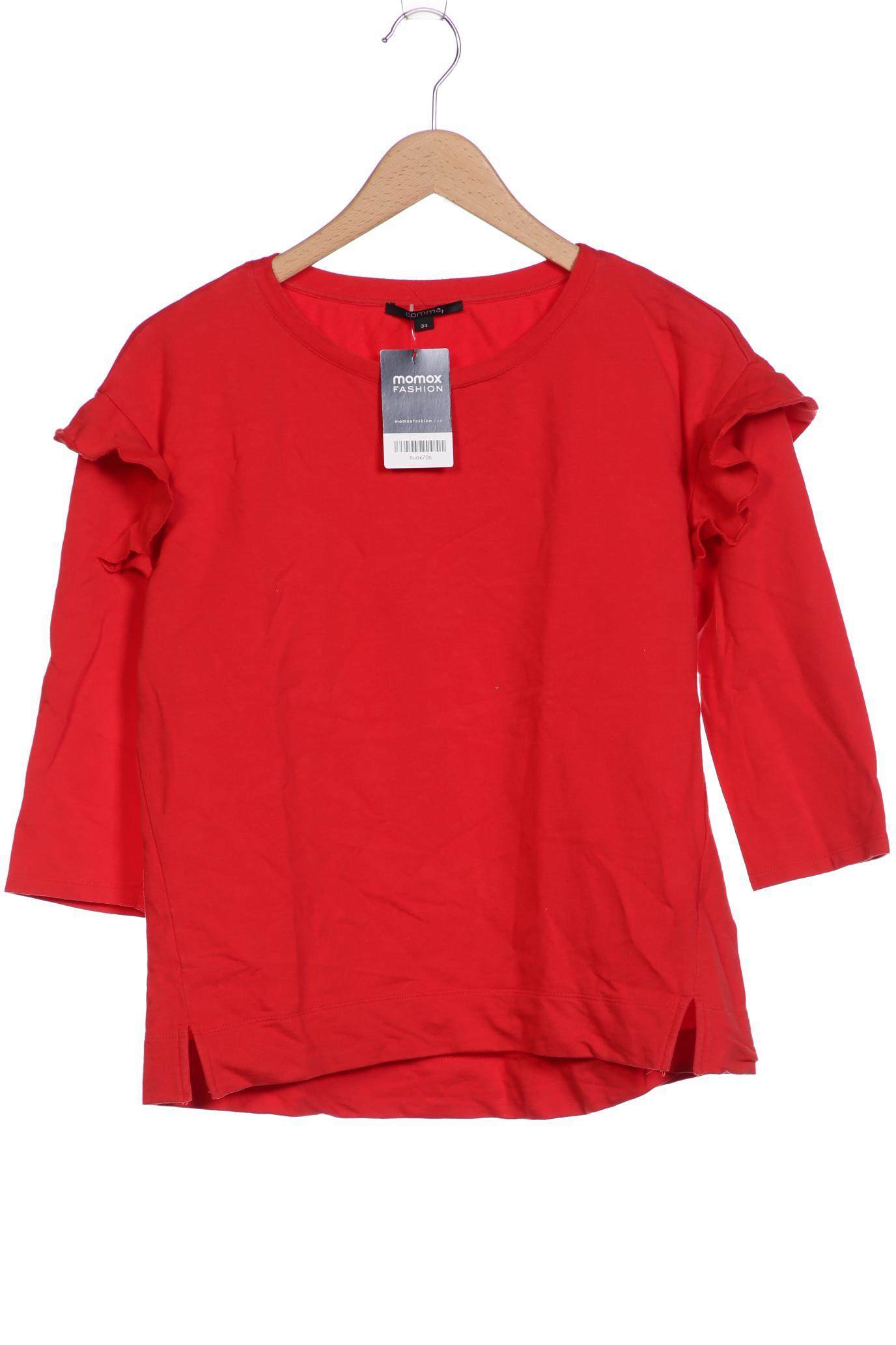 

Comma Damen Langarmshirt, rot, Gr. 34