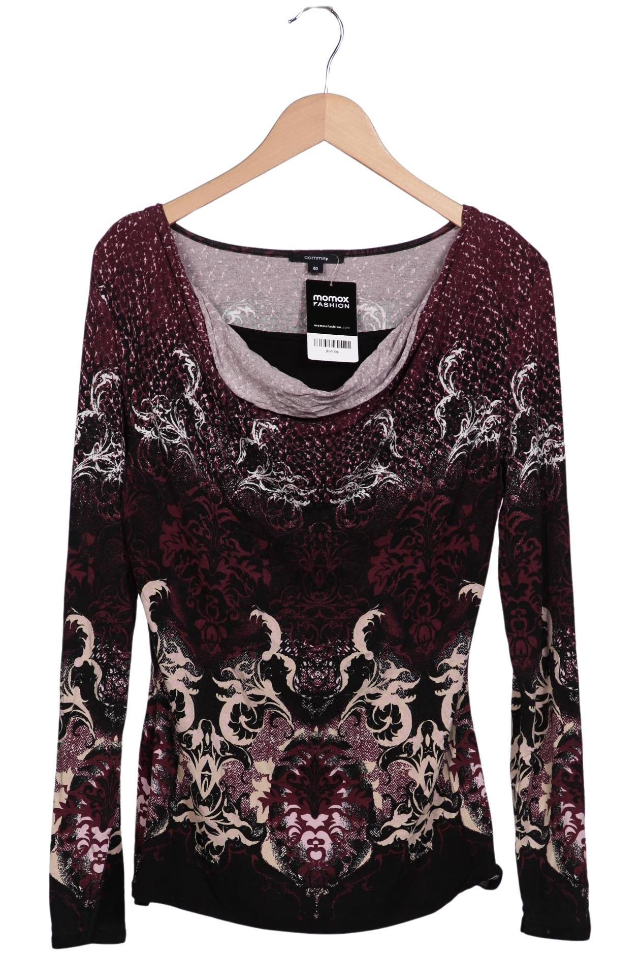 

Comma Damen Langarmshirt, mehrfarbig, Gr. 40