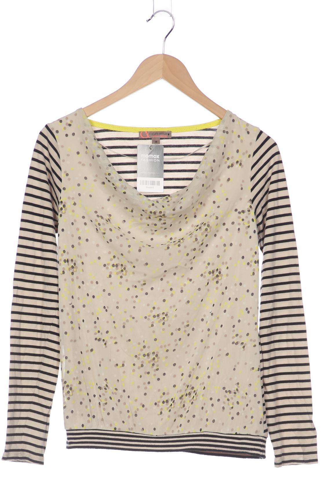 

Comma Damen Langarmshirt, beige, Gr. 38